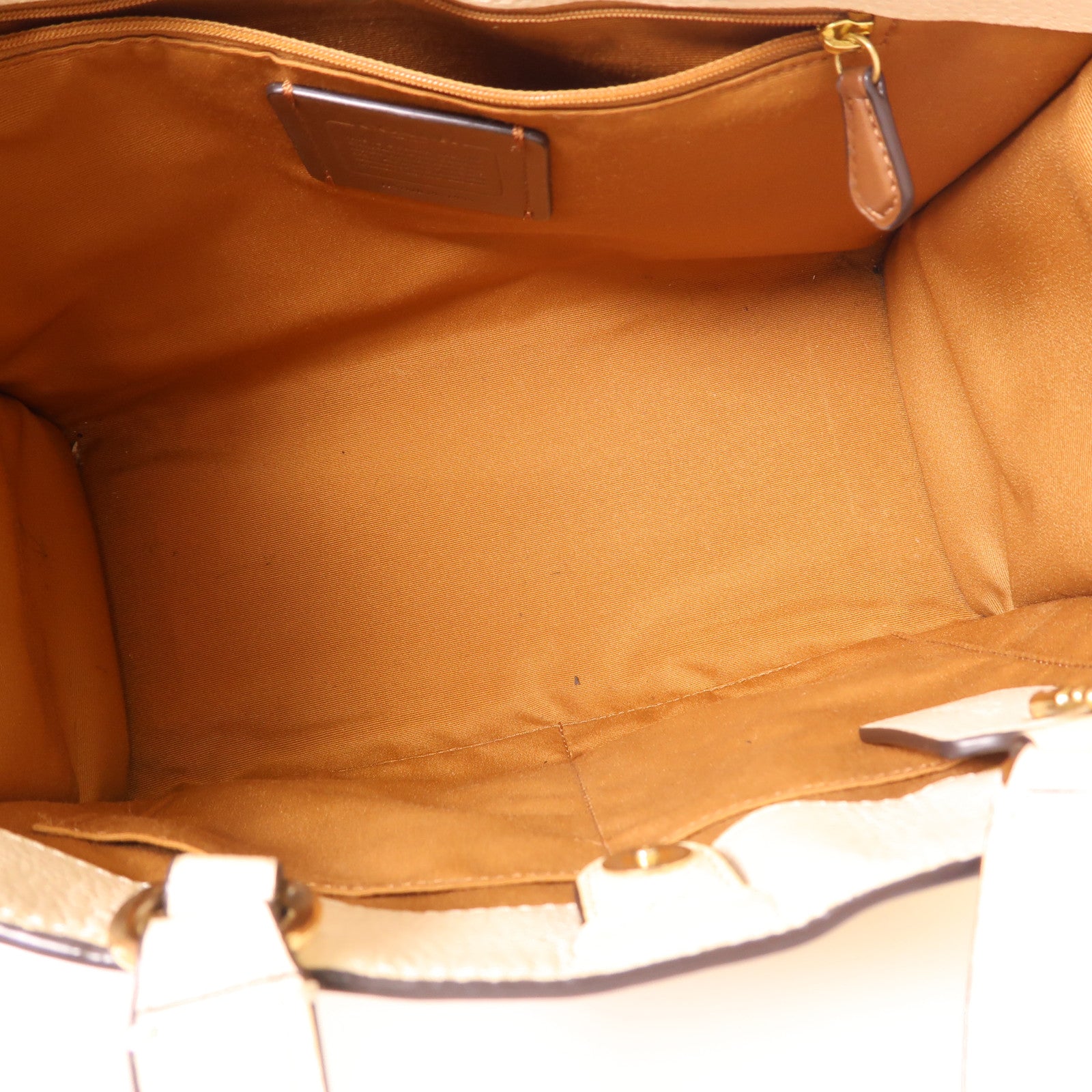 COACH 塗層帆布/皮革2 Way Shoulder金扣手挽肩背兩用袋