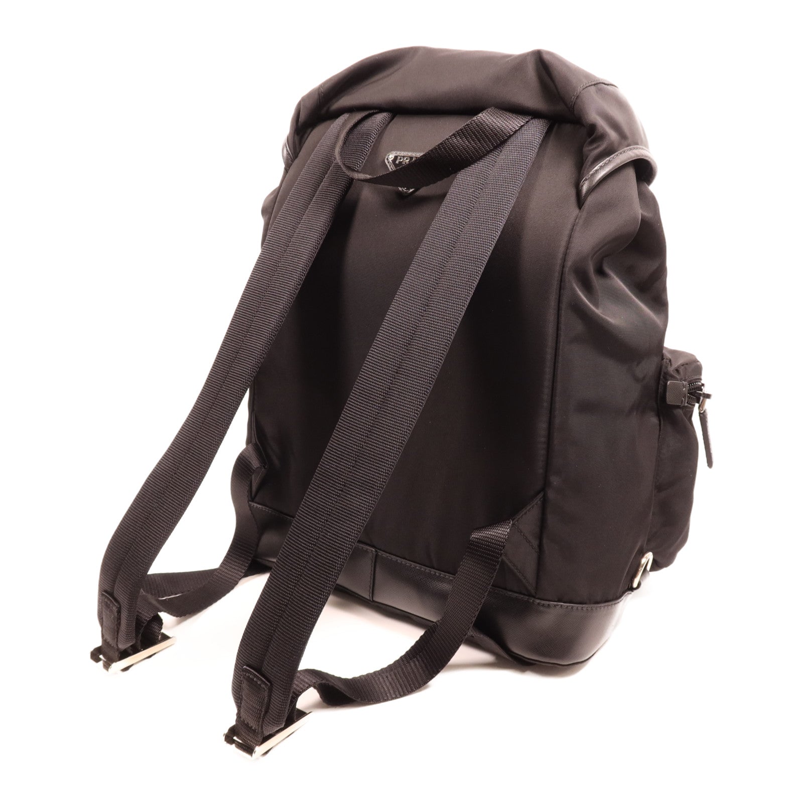 PRADA 尼龍Rucksack銀扣背包