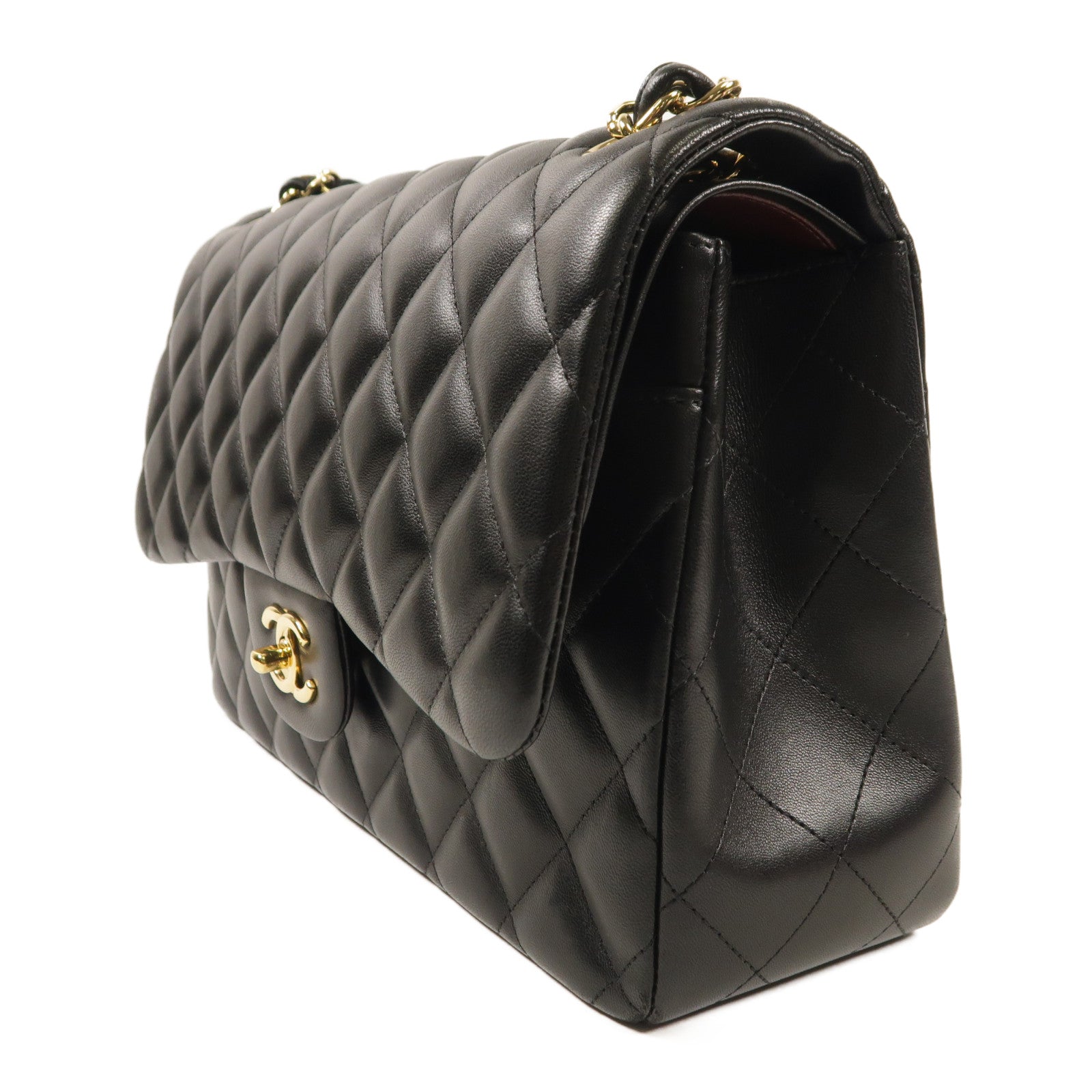 CHANEL 牛皮皮革Large Classic金扣肩背袋