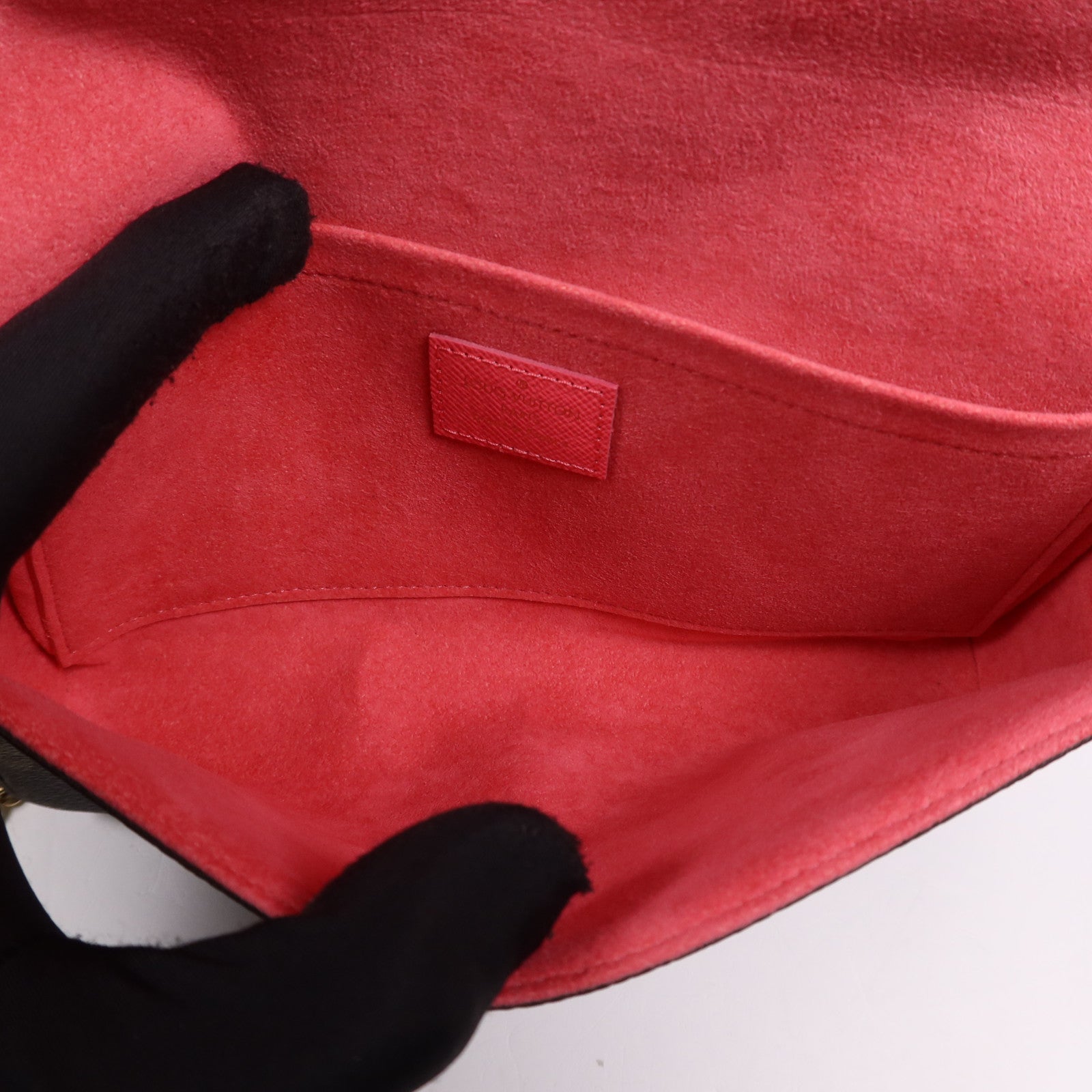 LOUIS VUITTON Monogram Felicie Pochette金扣鏈帶肩背袋