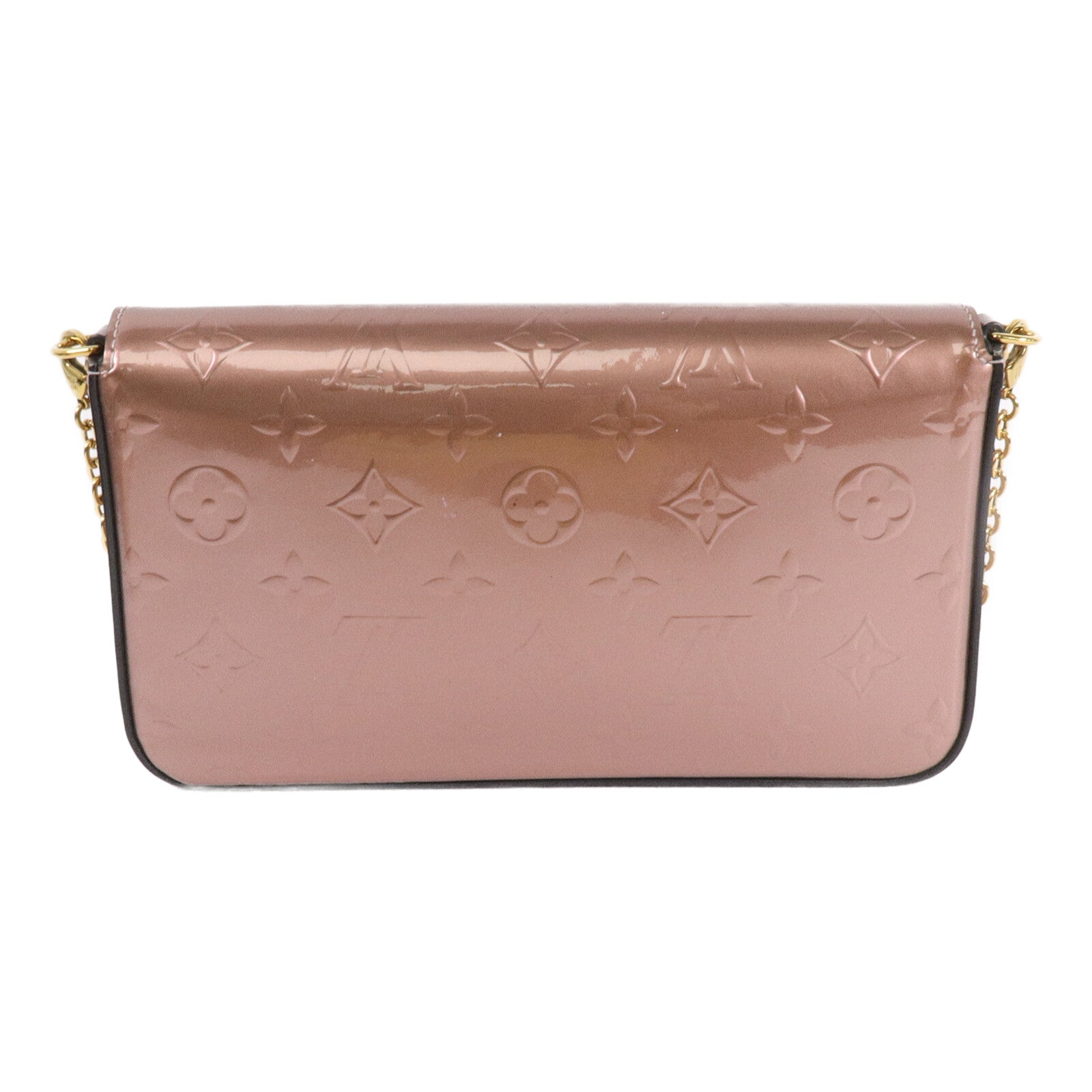 LOUIS VUITTON Monogram Vernis Pochette Felicie鏈帶肩背袋