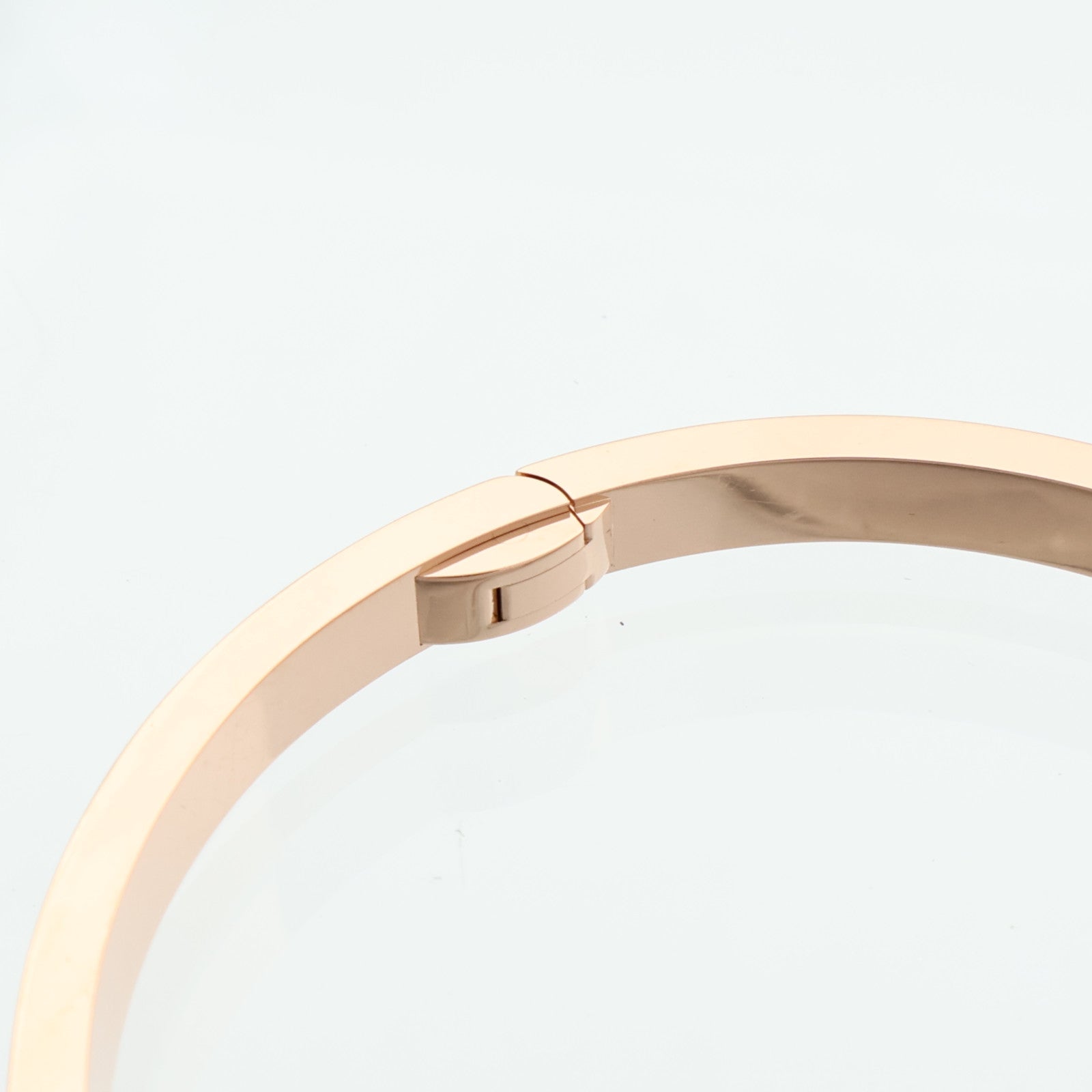 CARTIER 18K玫瑰金Love Bangle SM Paved鑽石手鐲Cartier#16