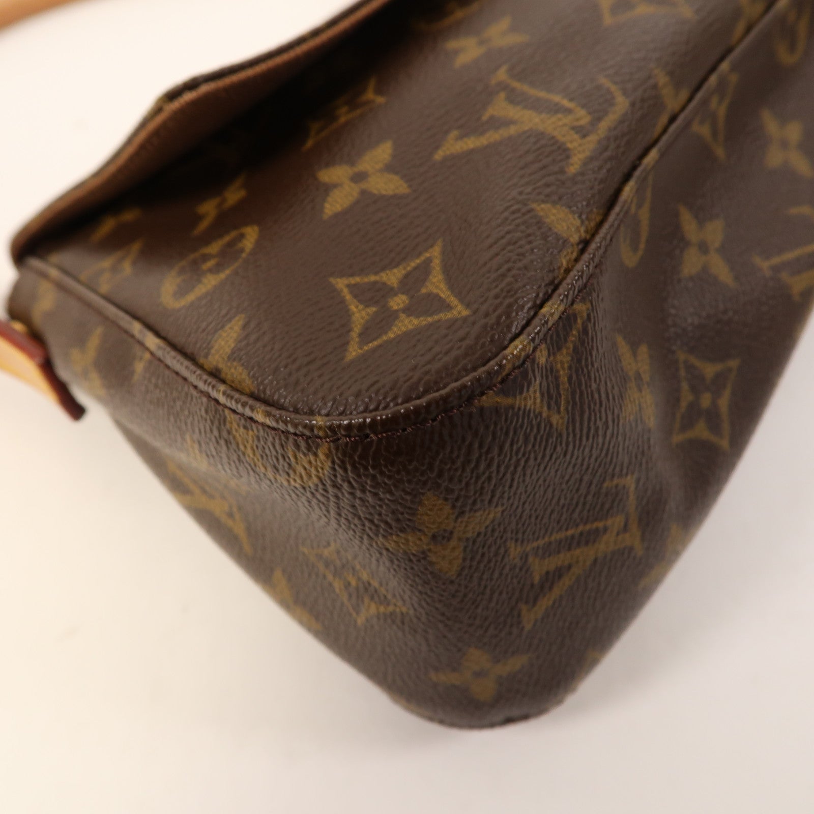 LOUIS VUITTON Monogram Mini Looping金扣肩背袋啡色