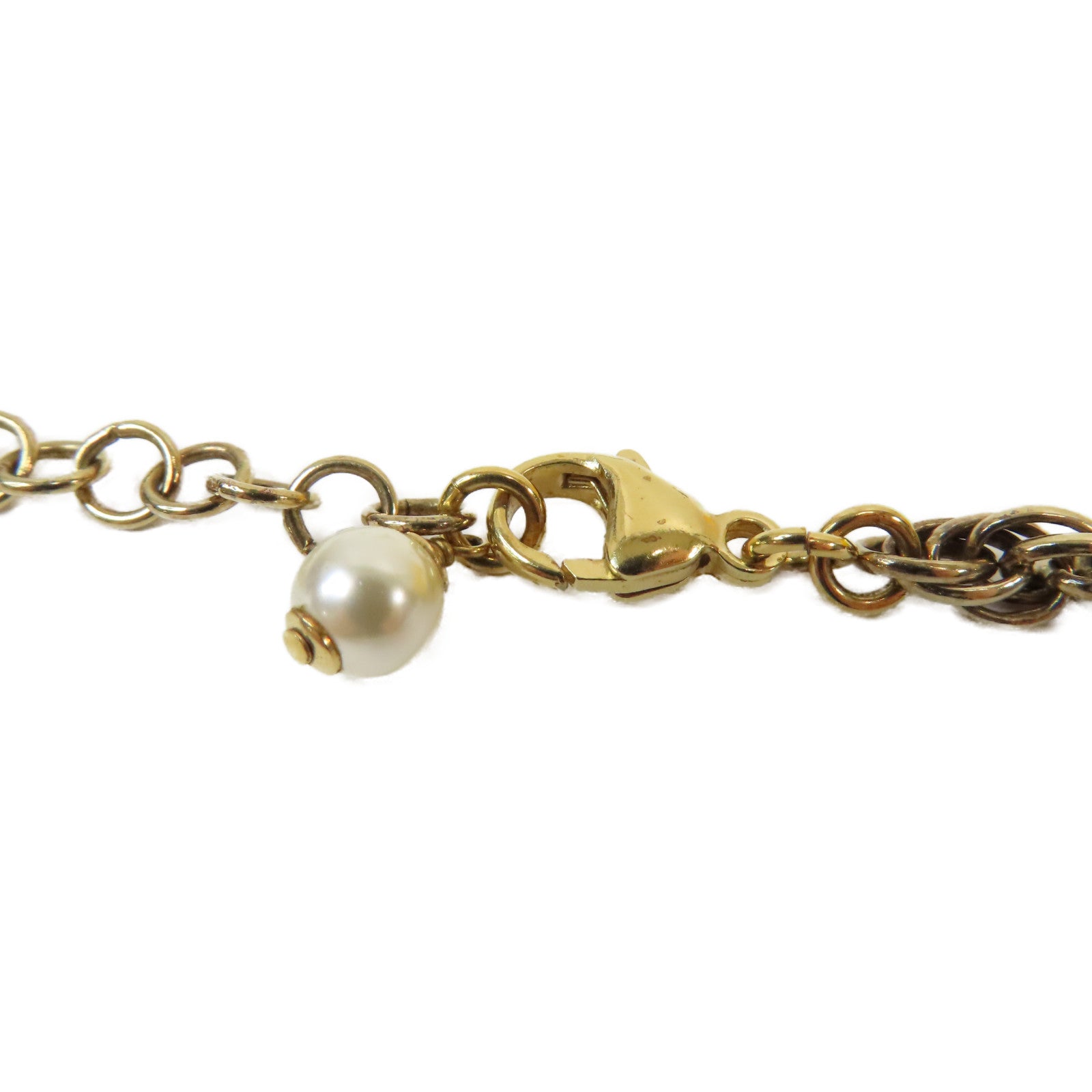 CHANEL 【激減優惠】金屬/PVC Necklace項鍊金色