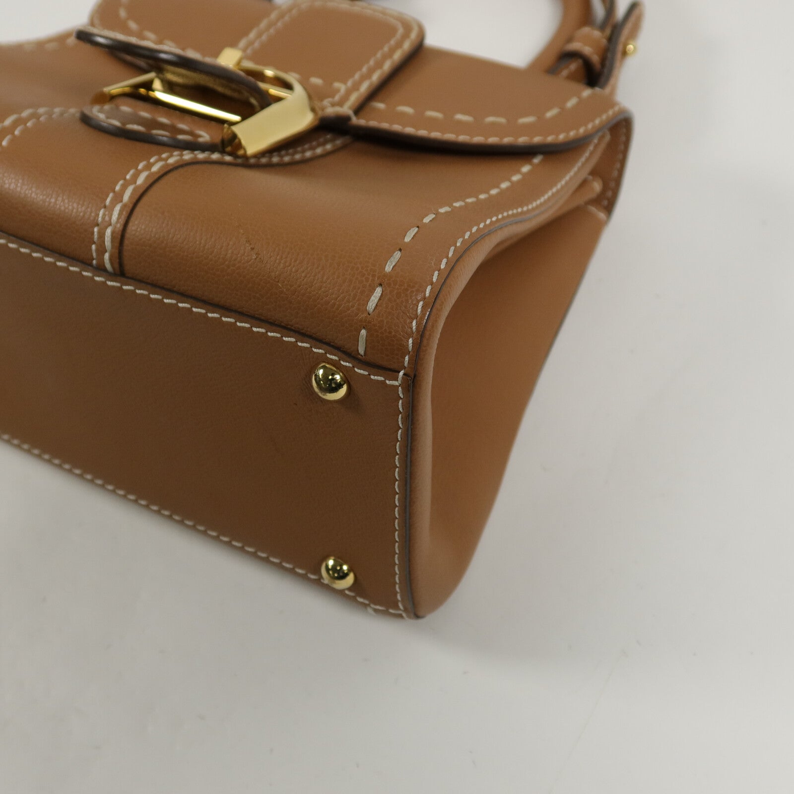 Delvaux 牛皮皮革Brillant Mini手挽肩背兩用袋