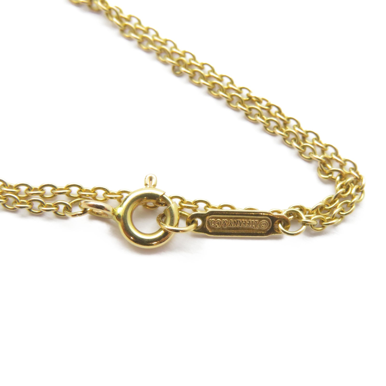 TIFFANY＆CO 18K玫瑰金T Two Double Chain Bracelet手鏈