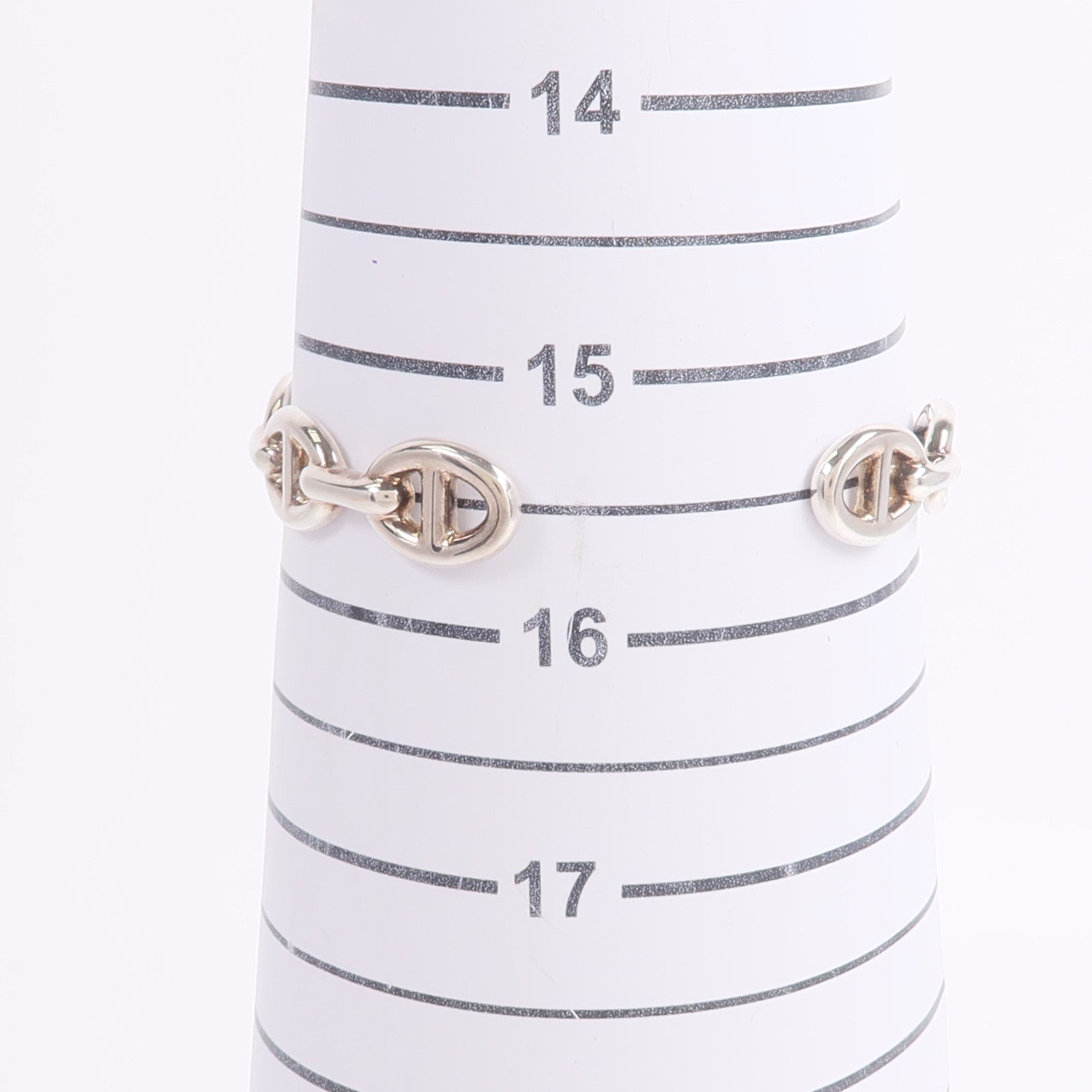 HERMES 925純銀Chaine d'ancre Enchainee Bracelet手鐲