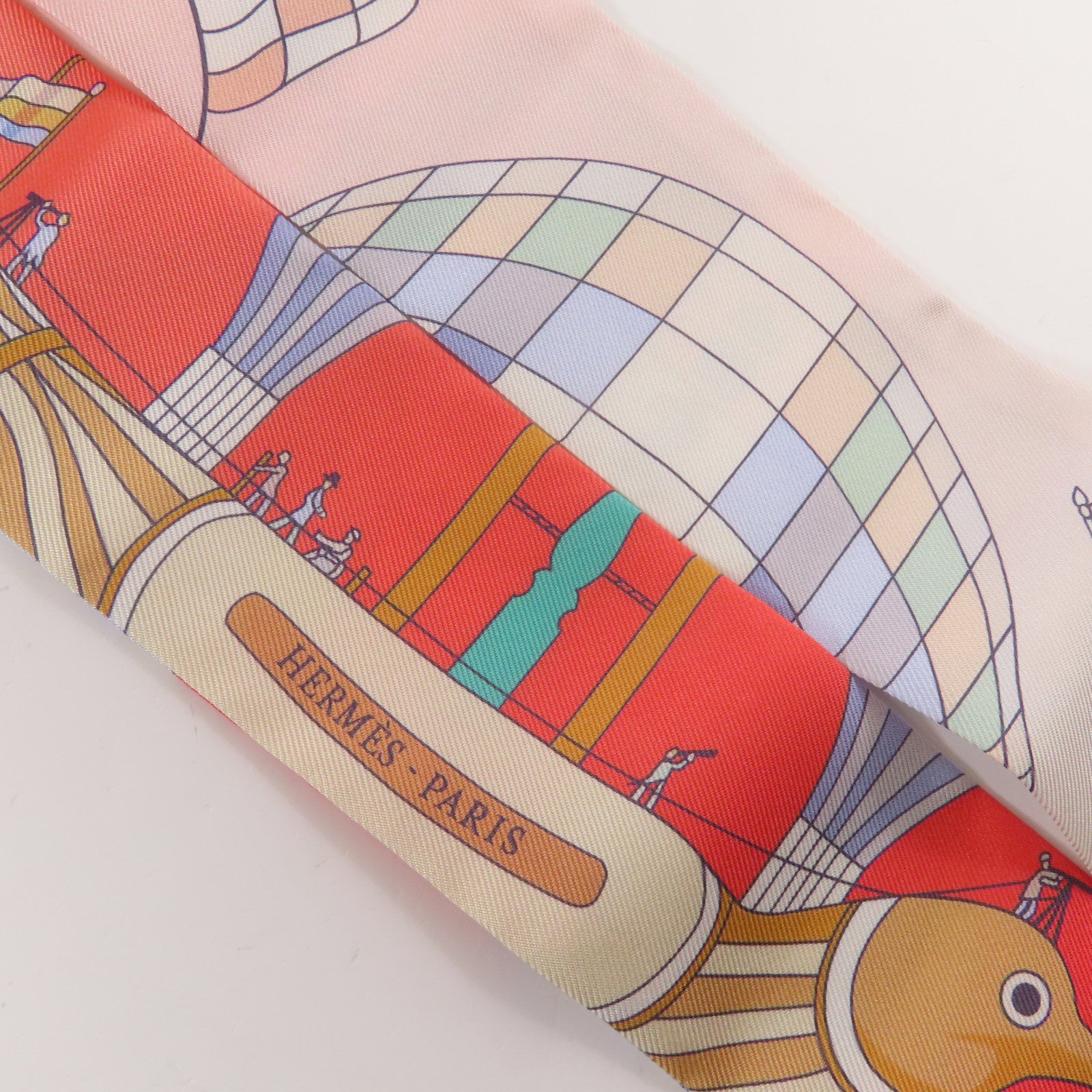 HERMES 絲質Twilly絲巾