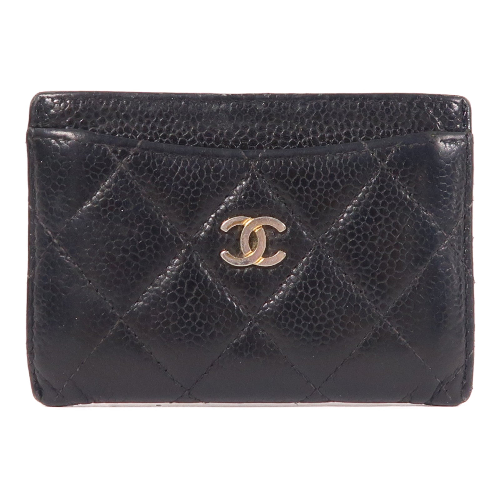 CHANEL 牛皮皮革Card Case金扣卡片套