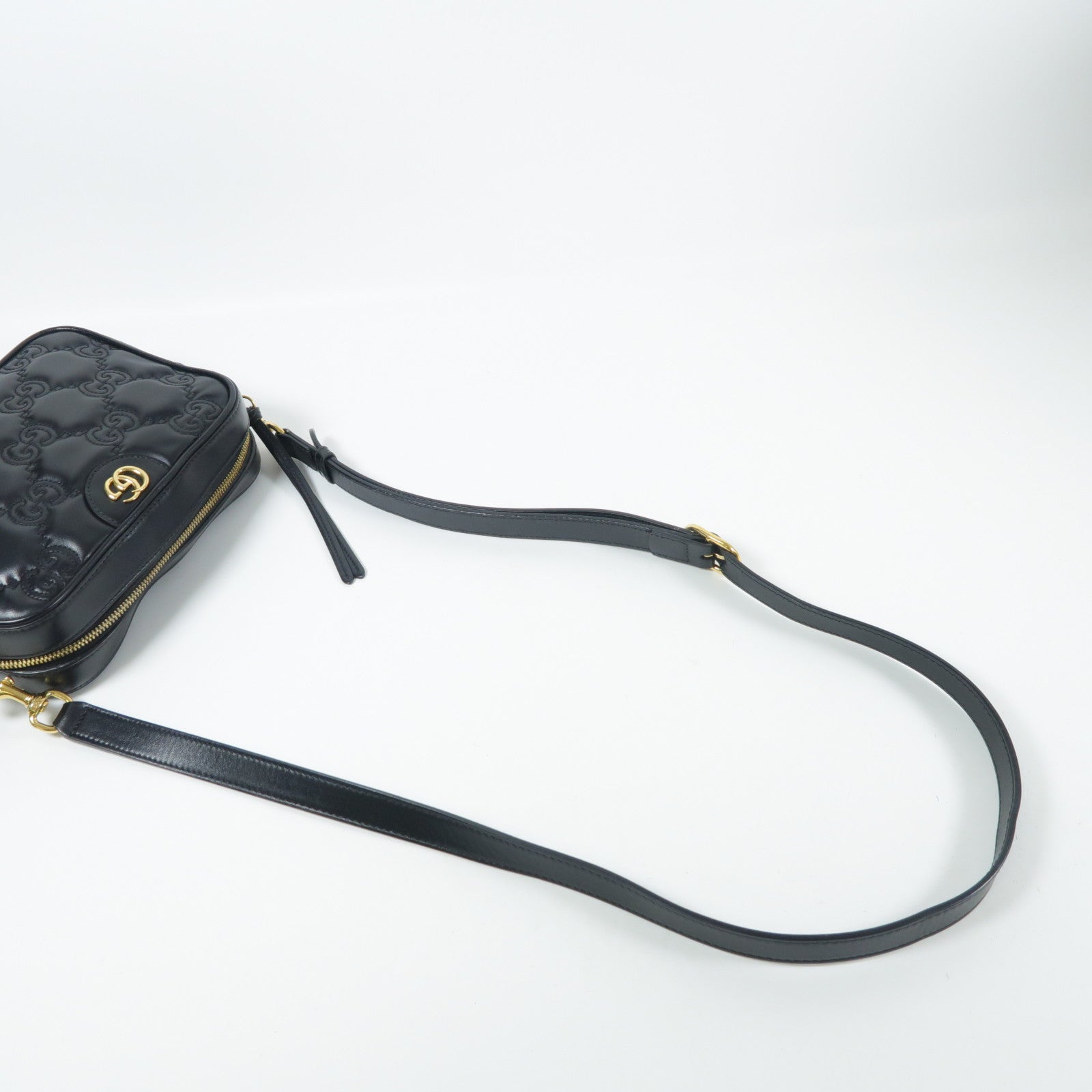 GUCCI 牛皮皮革GG Matelasse Small金扣肩背袋