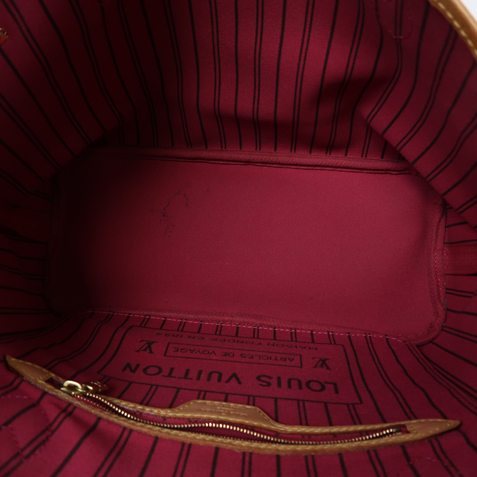 LOUIS VUITTON Monogram Neverfull PM金扣肩背袋啡色