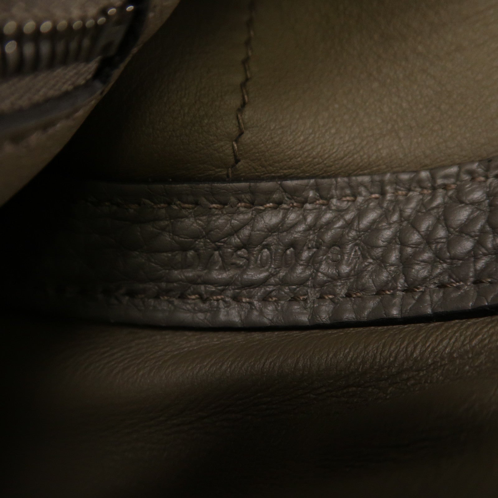 HERMES Togo/Swift皮革24/24 35cm銀扣手挽袋錫器灰色