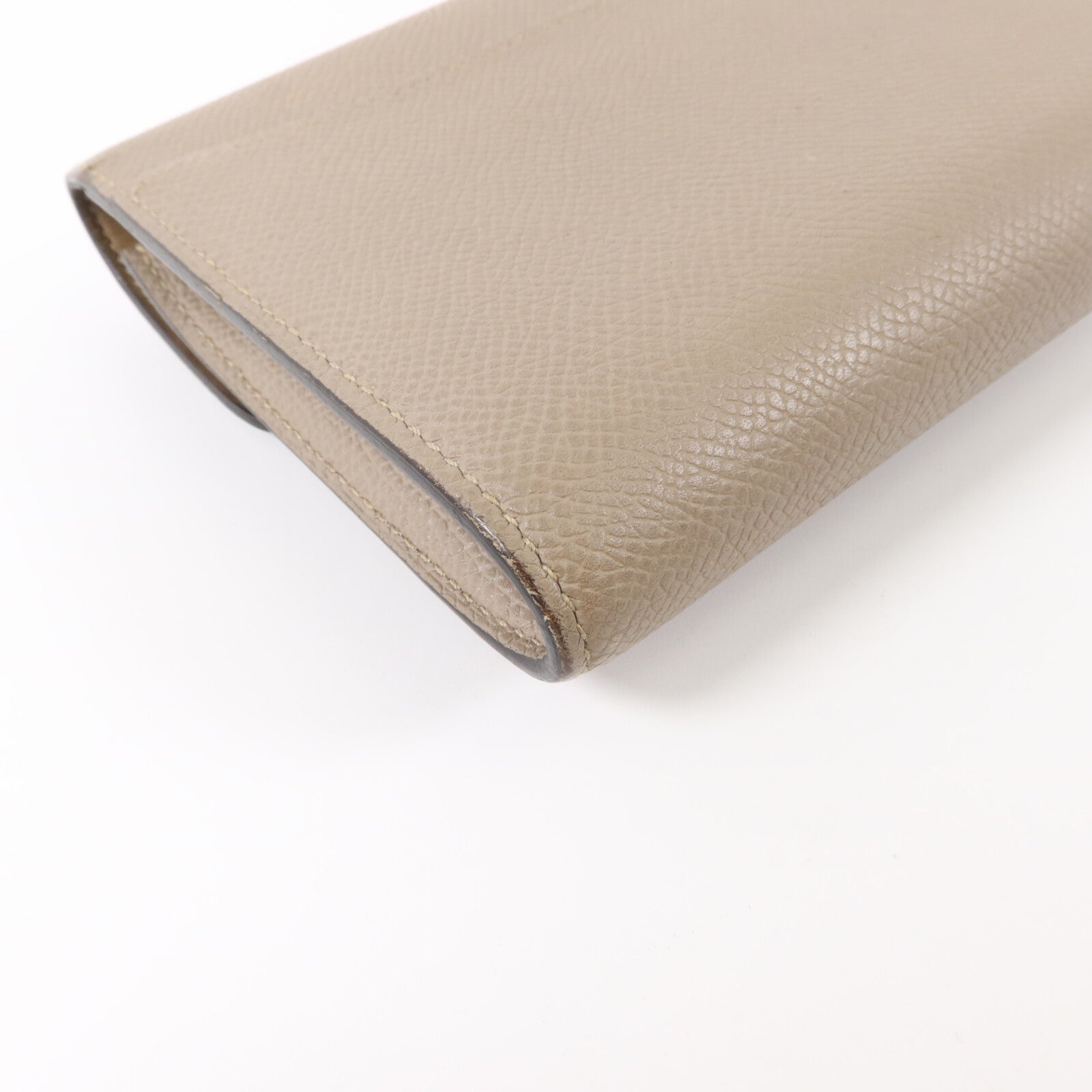 HERMES Epsom皮革Constance Compact Wallet錢包Gris Asphalte