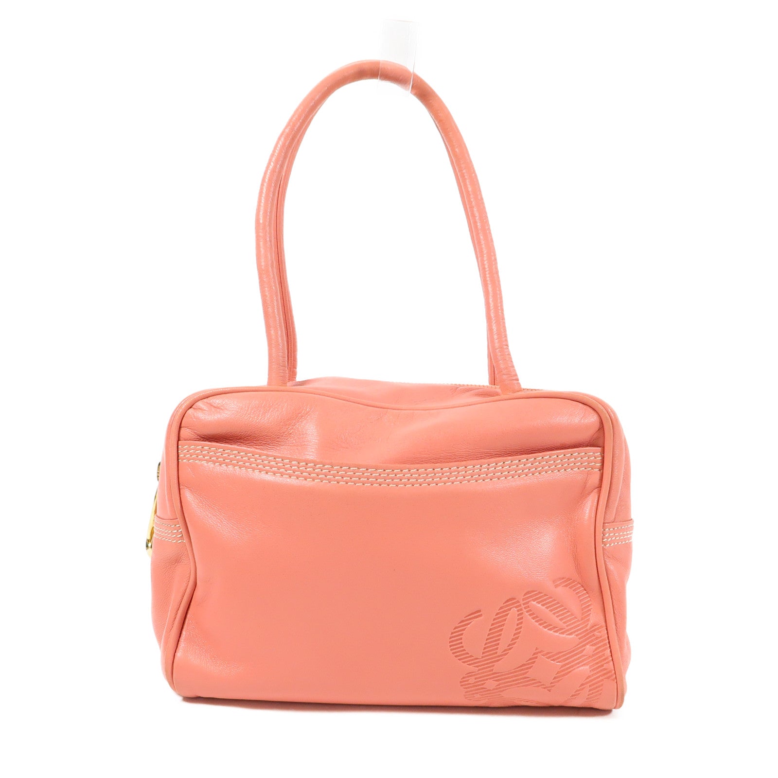 LOEWE 羊皮皮革Hand Bag金扣手挽袋
