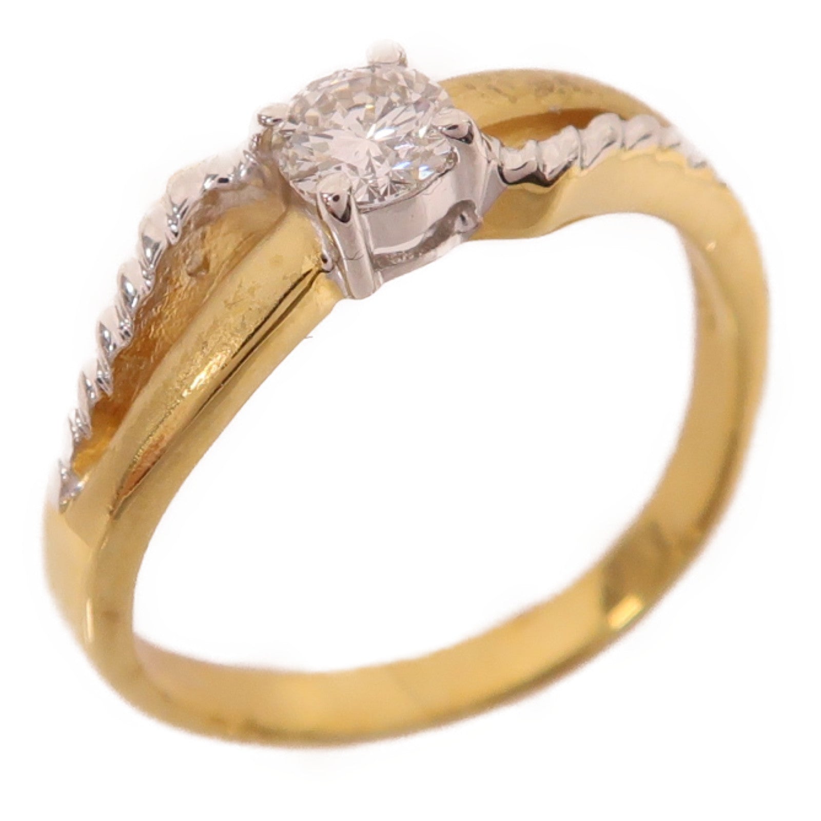 JEWELRY 【激減優惠】18K金Diamond3.2g 0.25ct鑽石戒指US#6.5