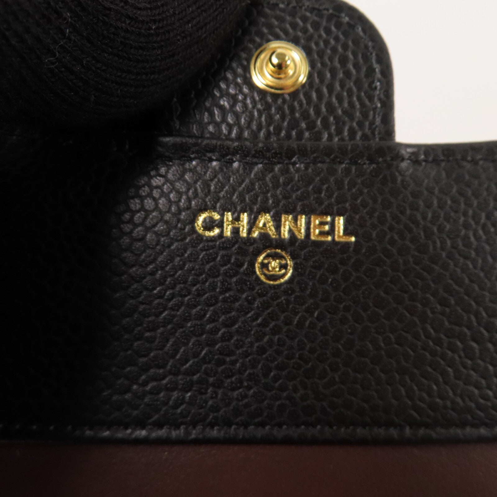 CHANEL 牛皮皮革Classic Wallet金扣短錢包