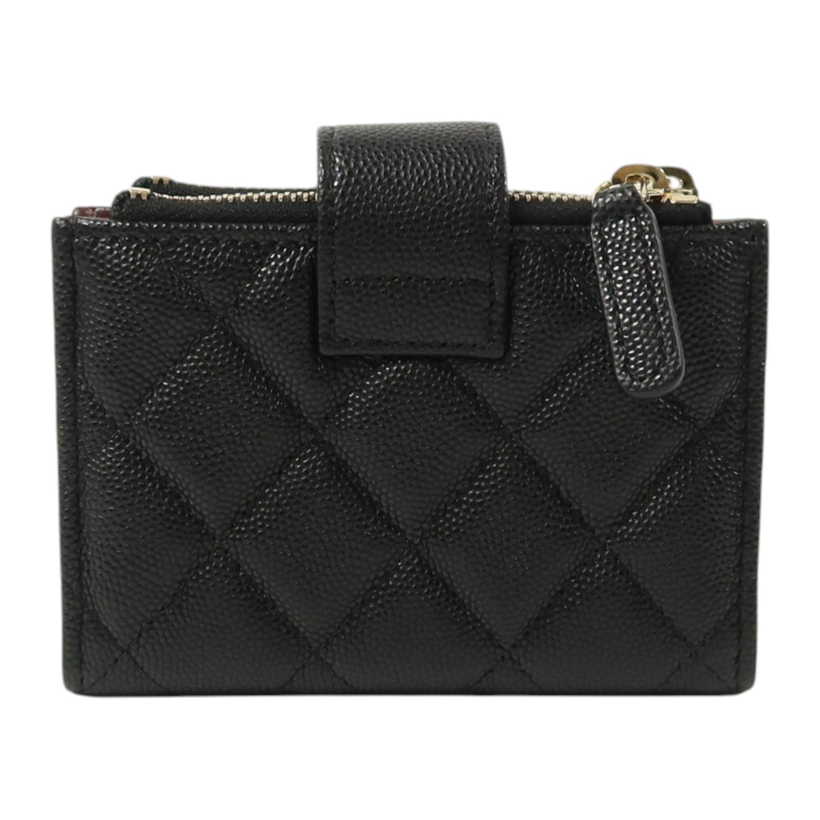 CHANEL 牛皮皮革Card/Coin Case金扣卡片套/零錢包