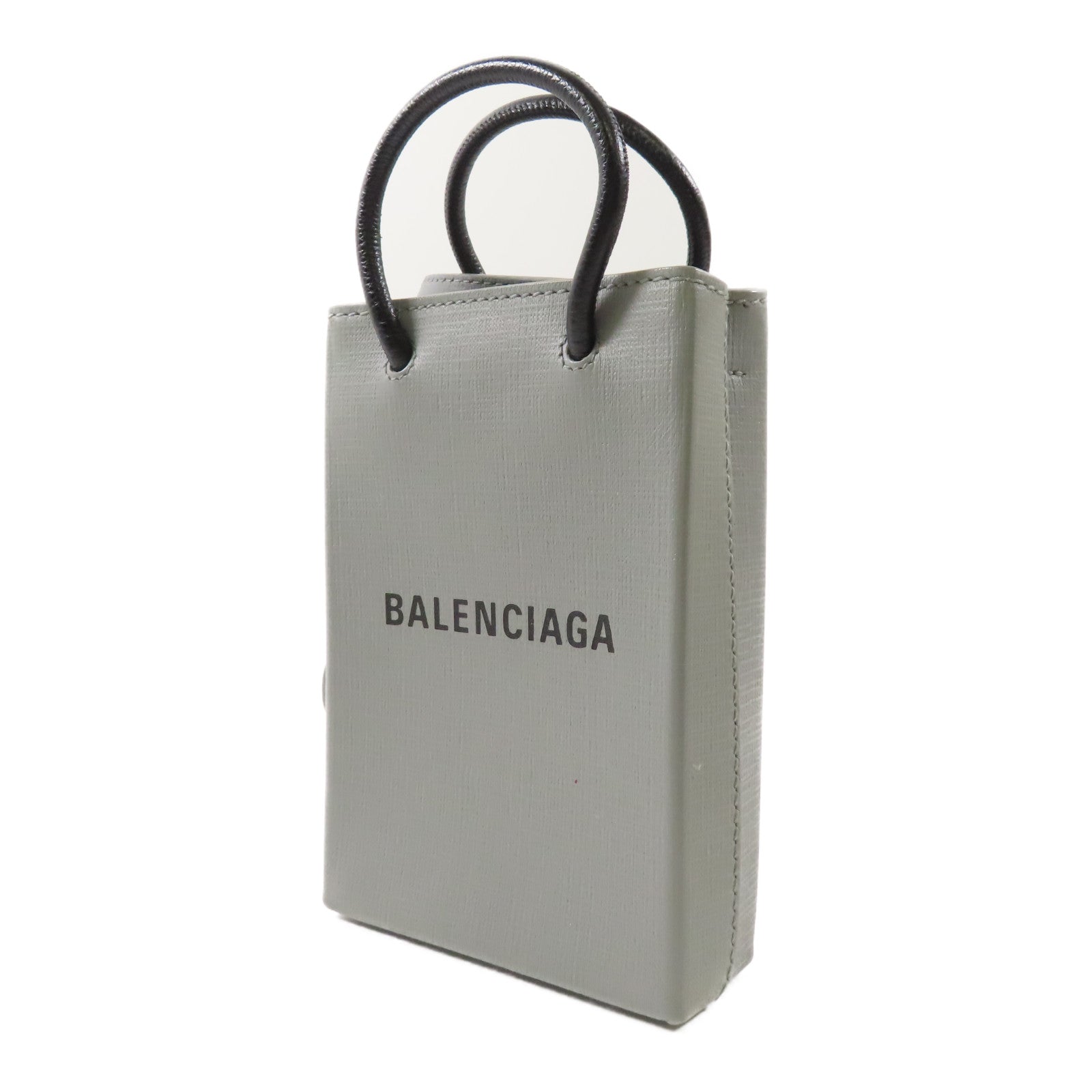 BALENCIAGA 牛皮皮革2 Way Shoulder Bag銀扣手挽肩背兩用袋