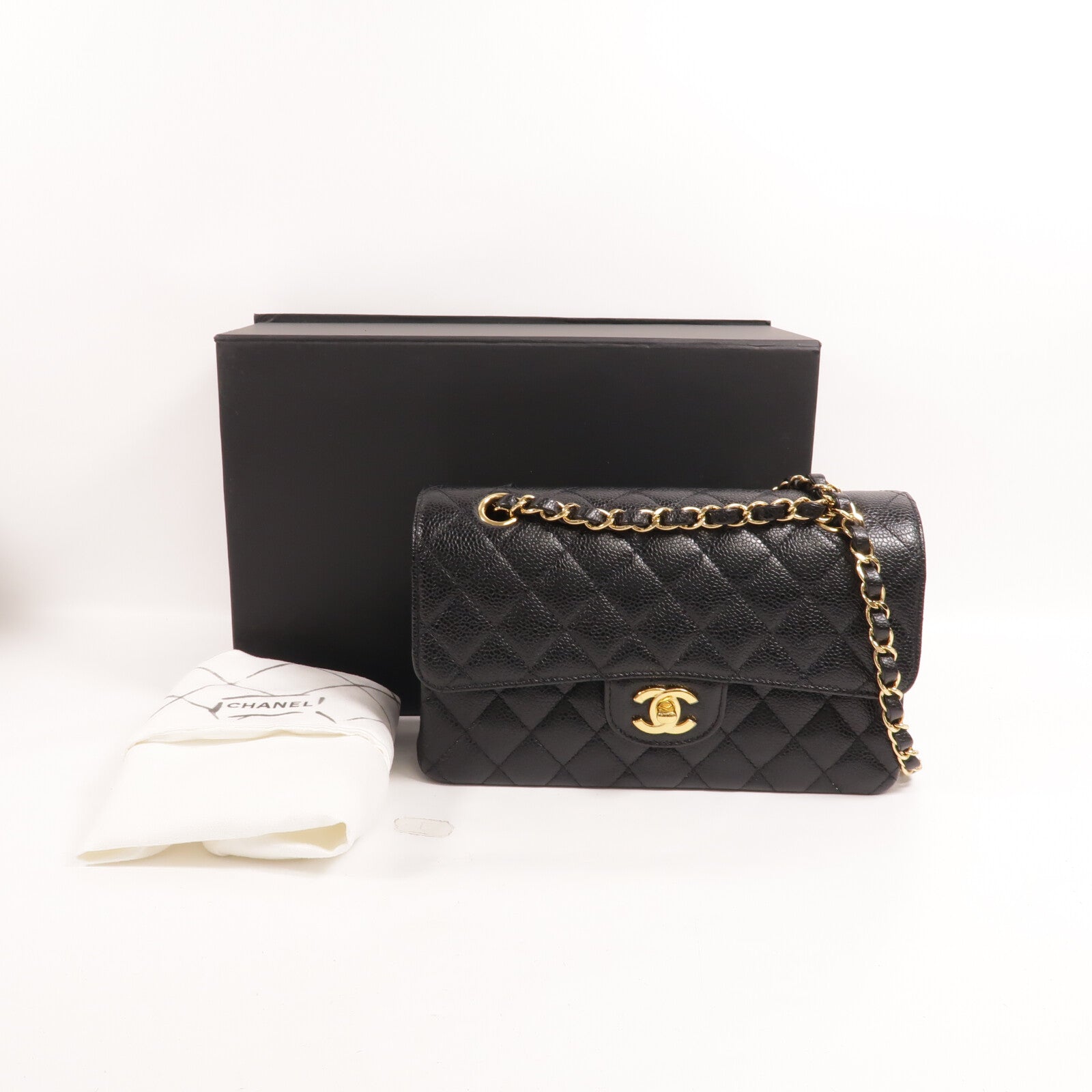 CHANEL 牛皮皮革Classic 23鏈帶肩背袋