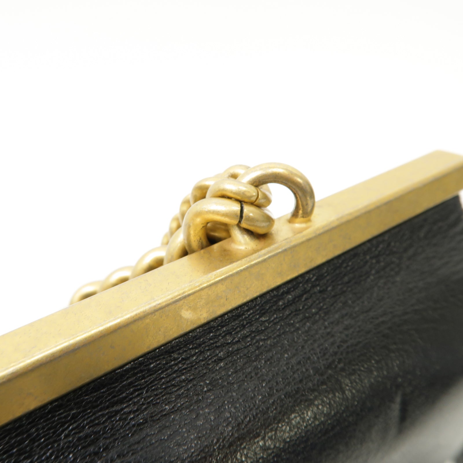 CHANEL 【激減優惠】菱格牛皮皮革Chain Shoulder Bag 金扣手挽肩背兩用袋黑色