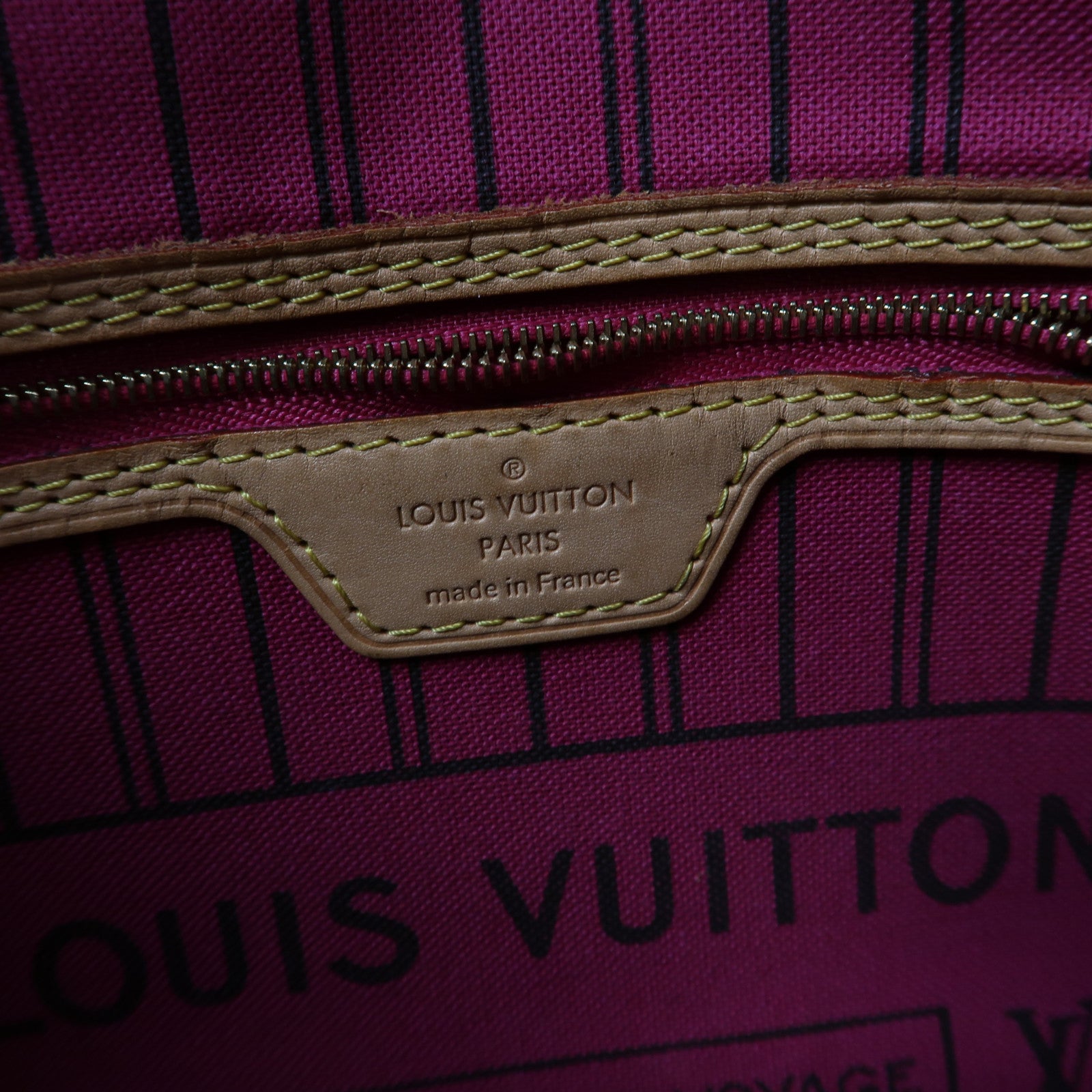 LOUIS VUITTON Monogram Neverfull PM金扣肩背袋啡色