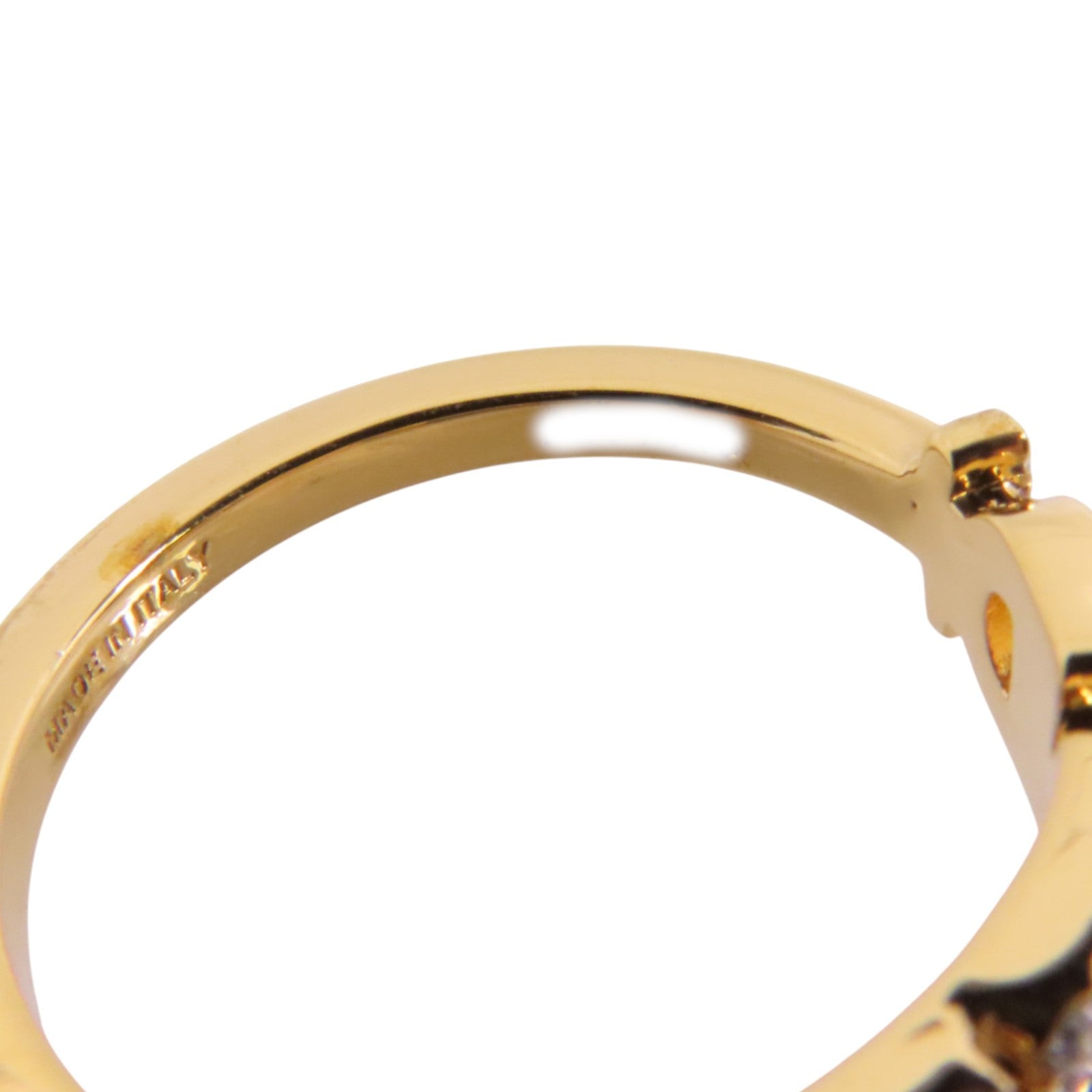 FENDI 金屬/水鑽Ring戒指US#6.25