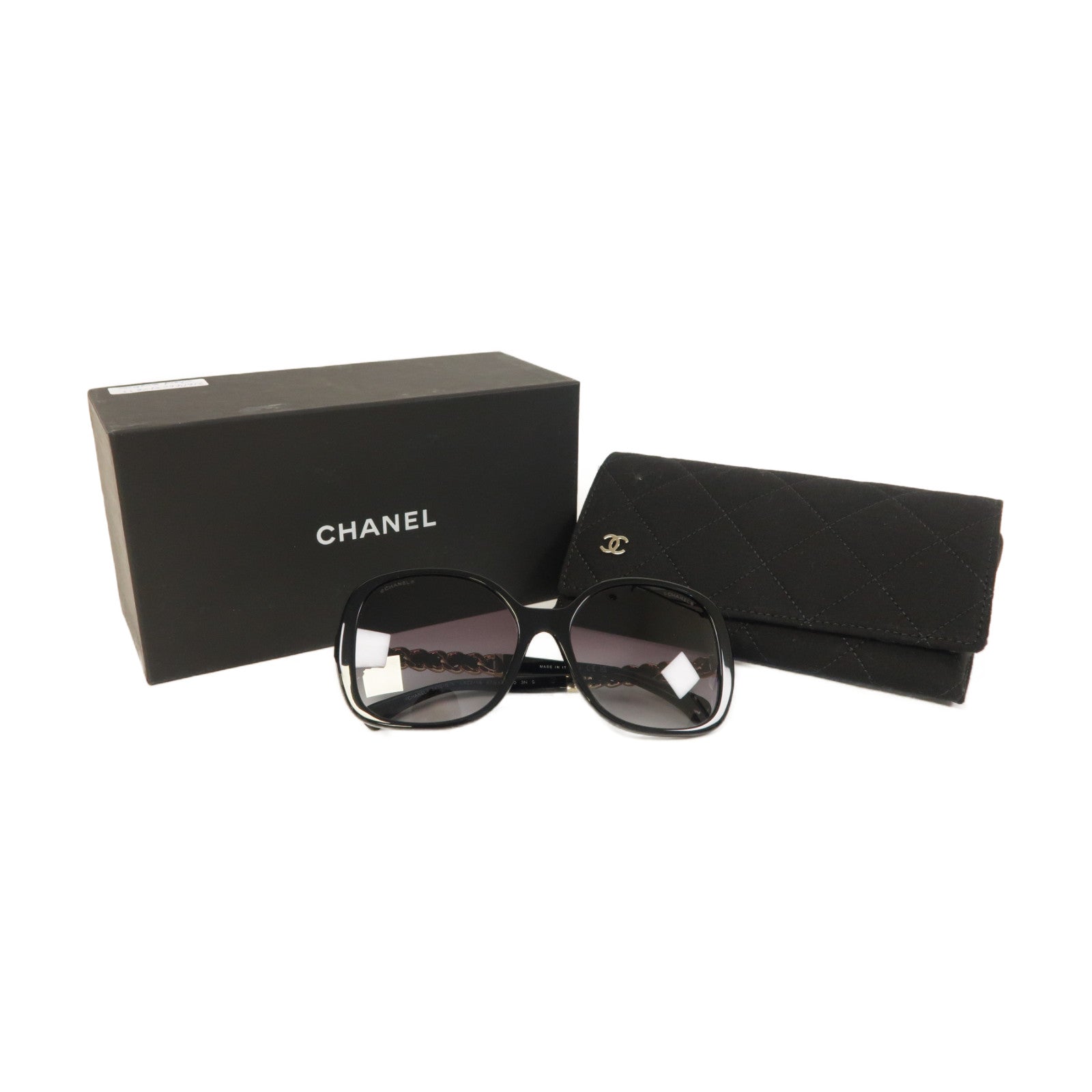 CHANEL 金屬/PVC Sunglasses太陽眼鏡黑色