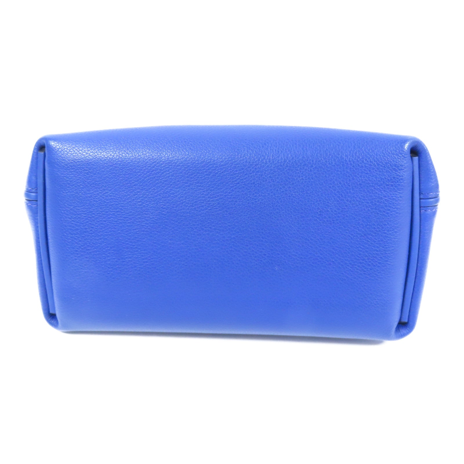 HERMES Evercolor/Swift皮革24/24 Mini銀扣手挽肩背兩用袋Bleu Royal
