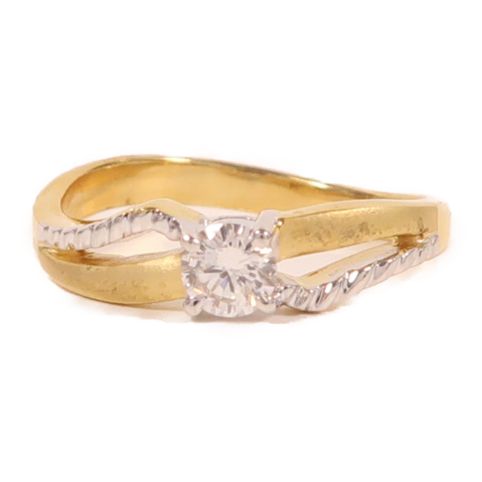 JEWELRY 【激減優惠】18K金Diamond3.2g 0.25ct鑽石戒指US#6.5