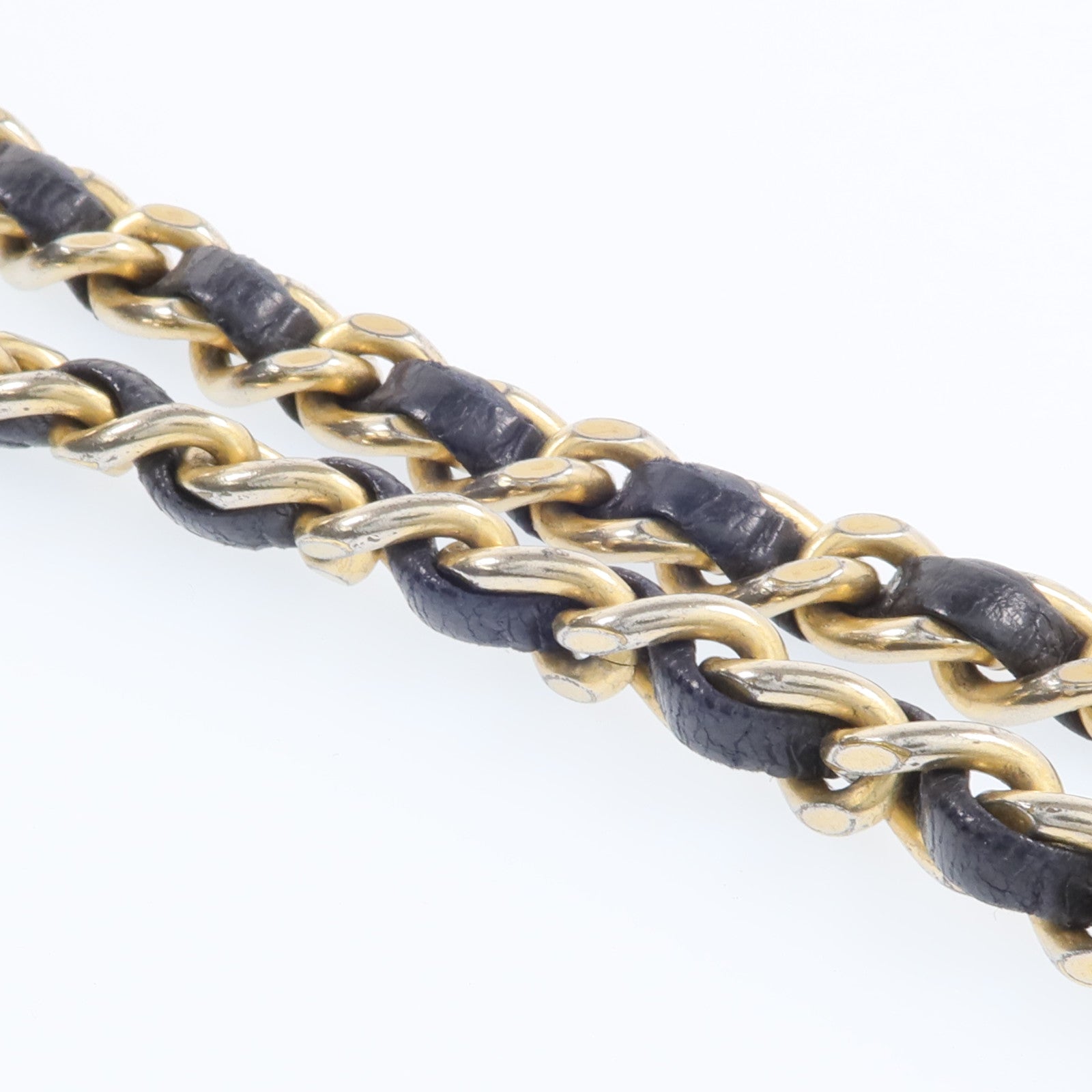 CHANEL 羊皮皮革Chain Shoulder金扣鏈帶肩背袋