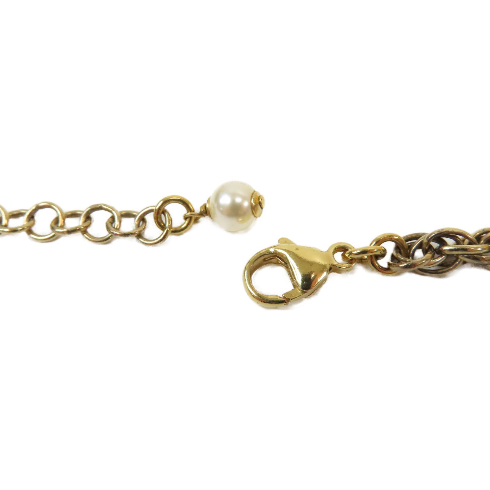 CHANEL 【激減優惠】金屬/PVC Necklace項鍊金色
