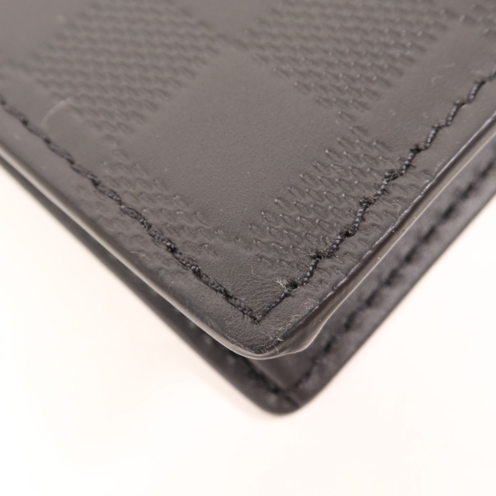 LOUIS VUITTON Damier Infini Stand Pouch銀扣手拿包