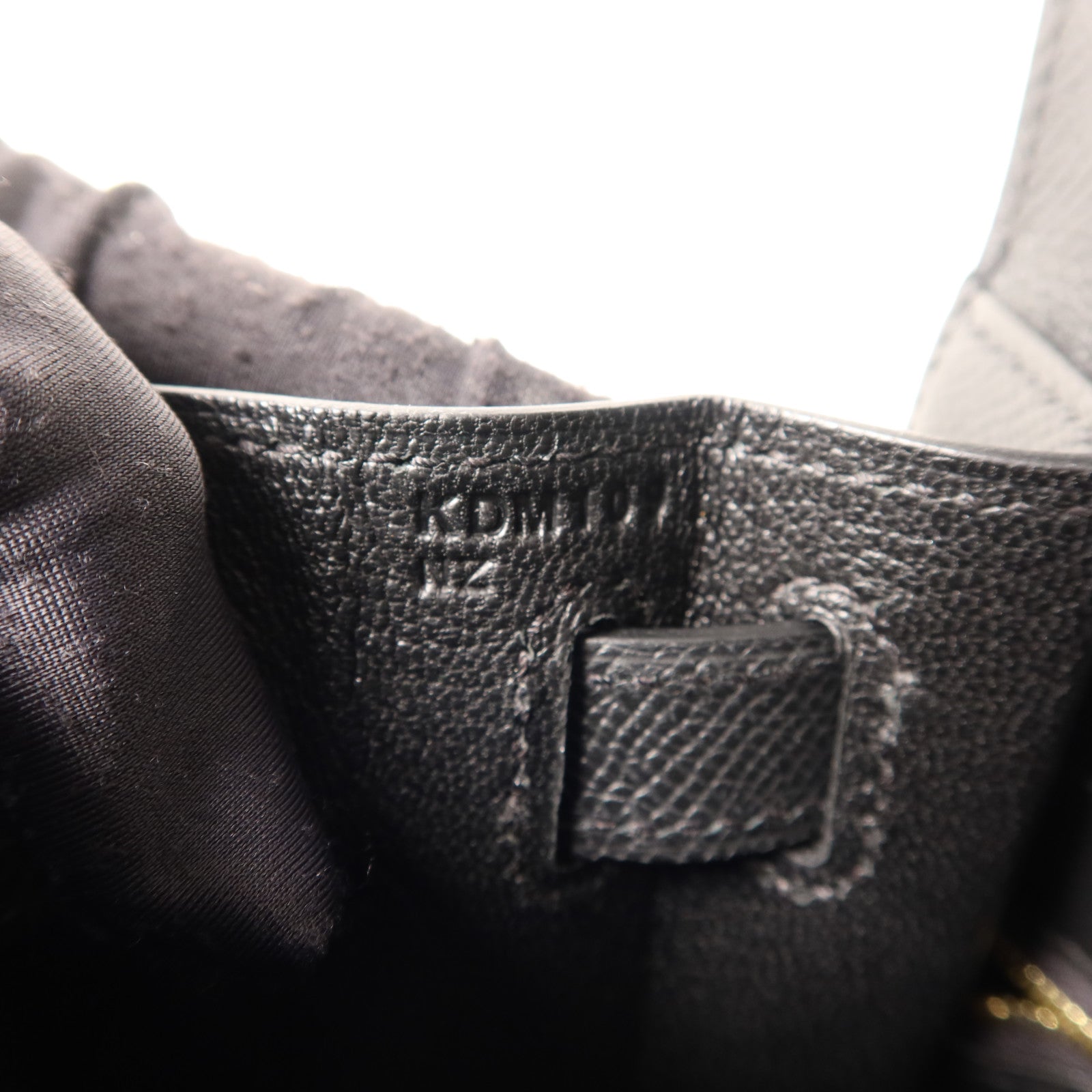 HERMES Epsom皮革Kelly 28金扣手挽肩背兩用袋Noir