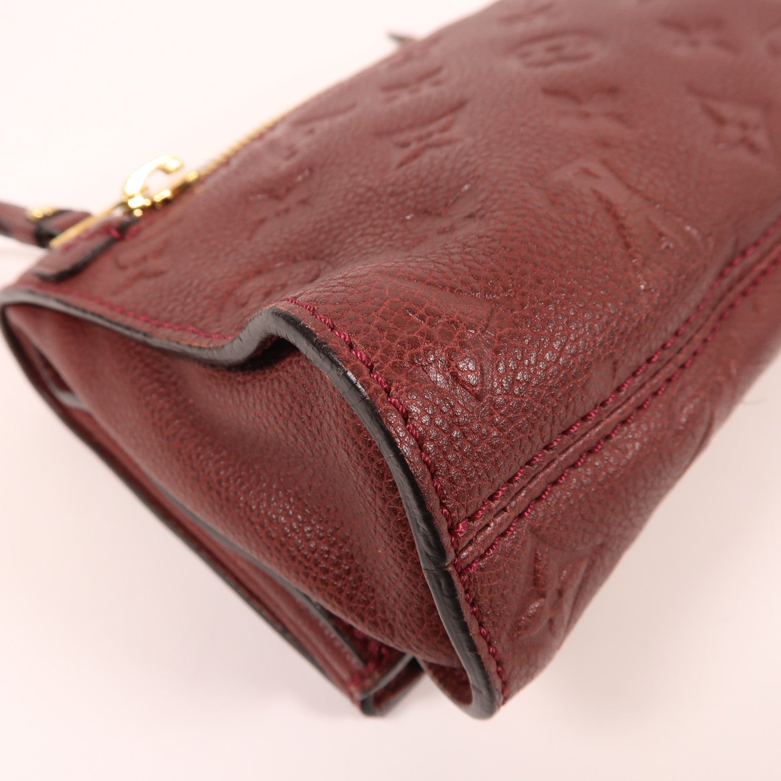LOUIS VUITTON Monogram Empreinte Petillante Clutch金扣手拿包紅色