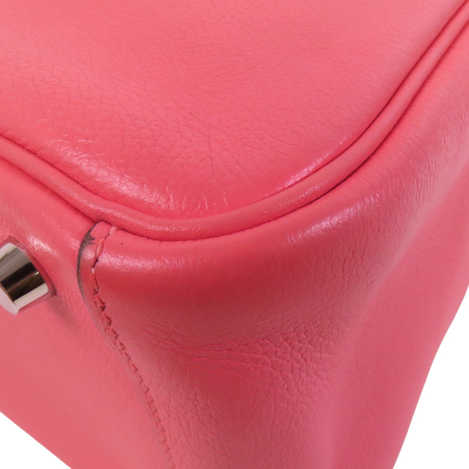 HERMES Evercolor皮革Lindy 26銀扣肩背袋