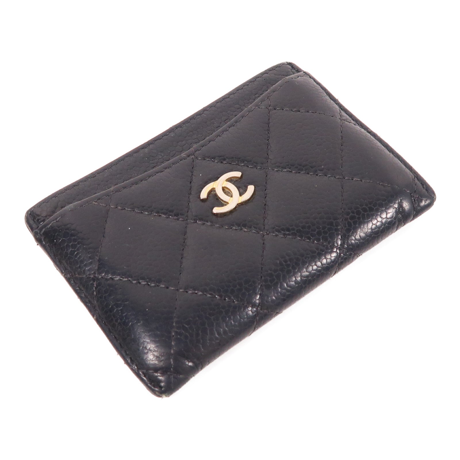 CHANEL 牛皮皮革Card Case金扣卡片套