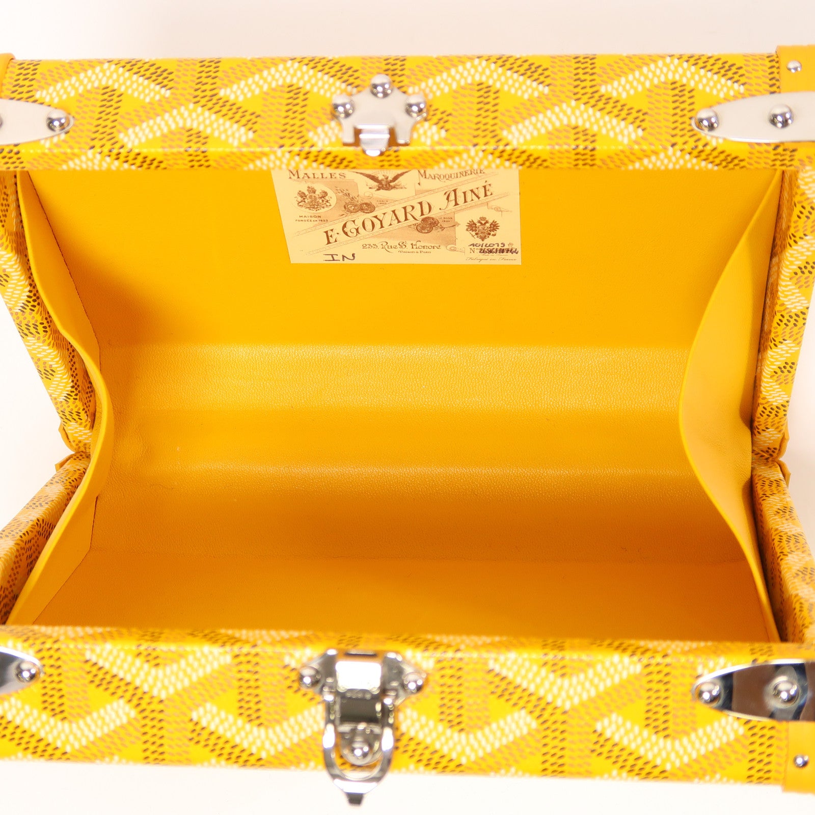 GOYARD 【激減優惠】塗層帆布Minaudiere Trunk Bag銀扣肩背袋