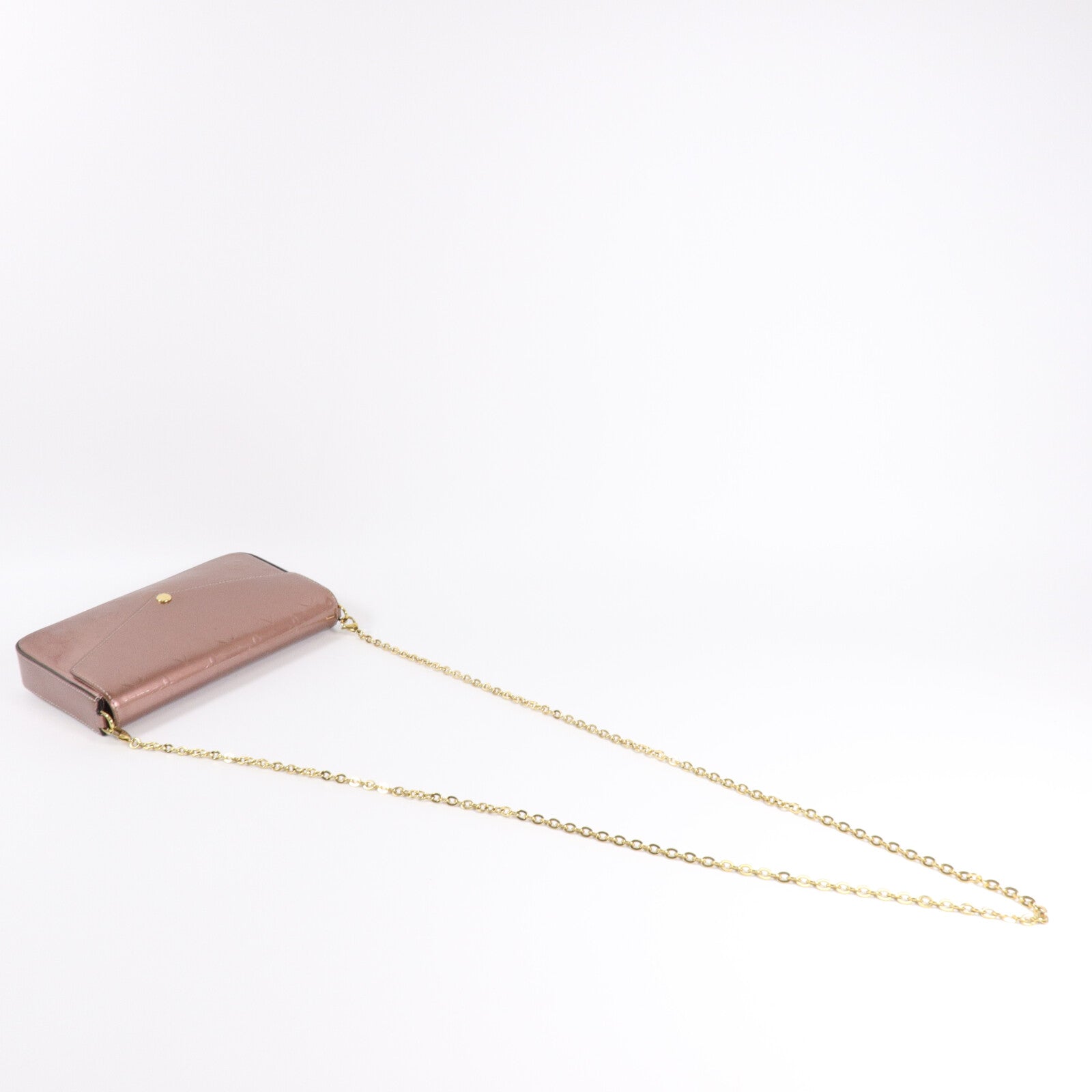 LOUIS VUITTON Monogram Vernis Pochette Felicie鏈帶肩背袋