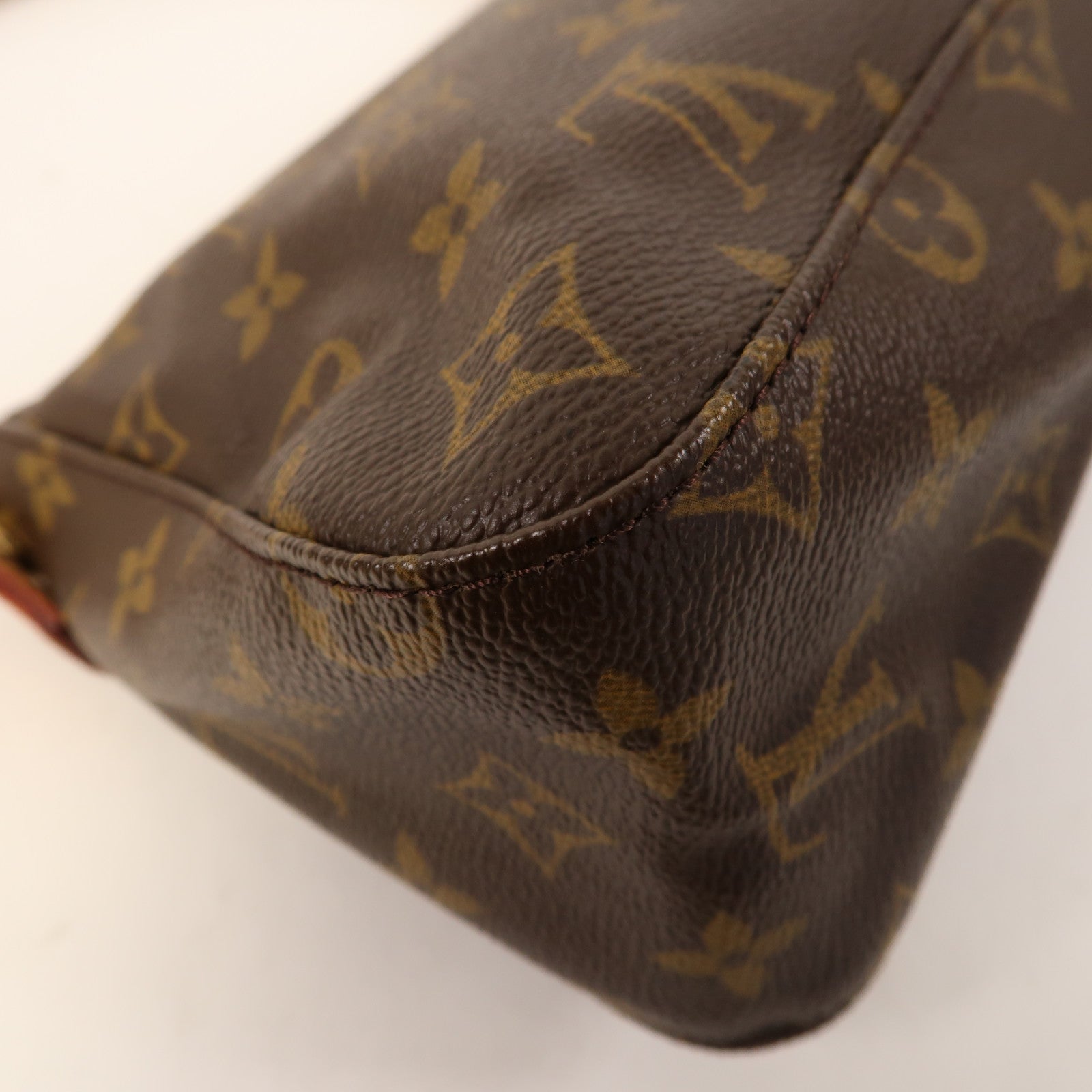 LOUIS VUITTON Monogram Mini Looping金扣肩背袋啡色