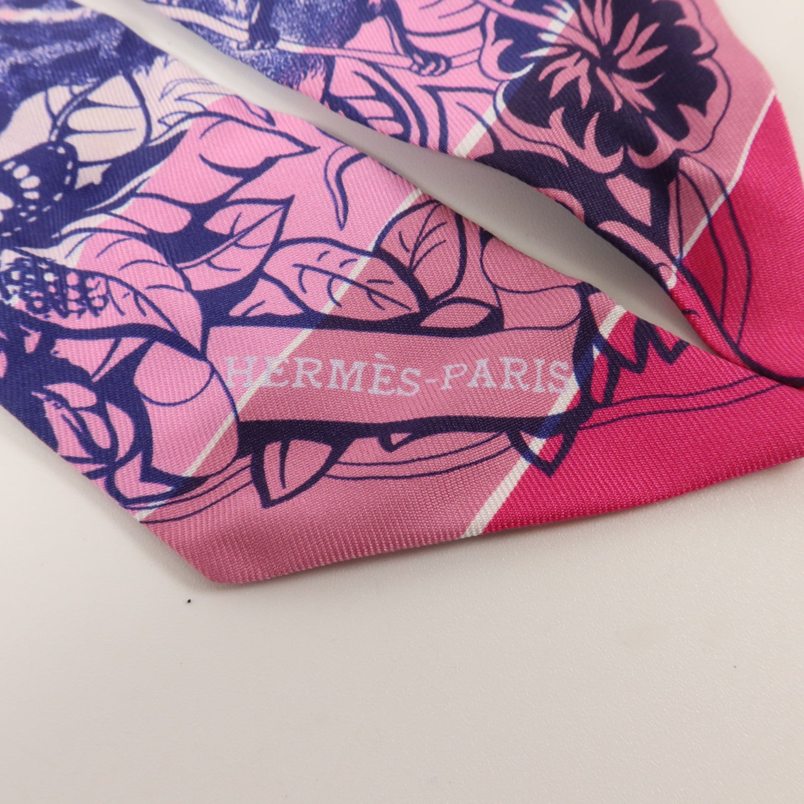 HERMES 絲質Twilly絲巾