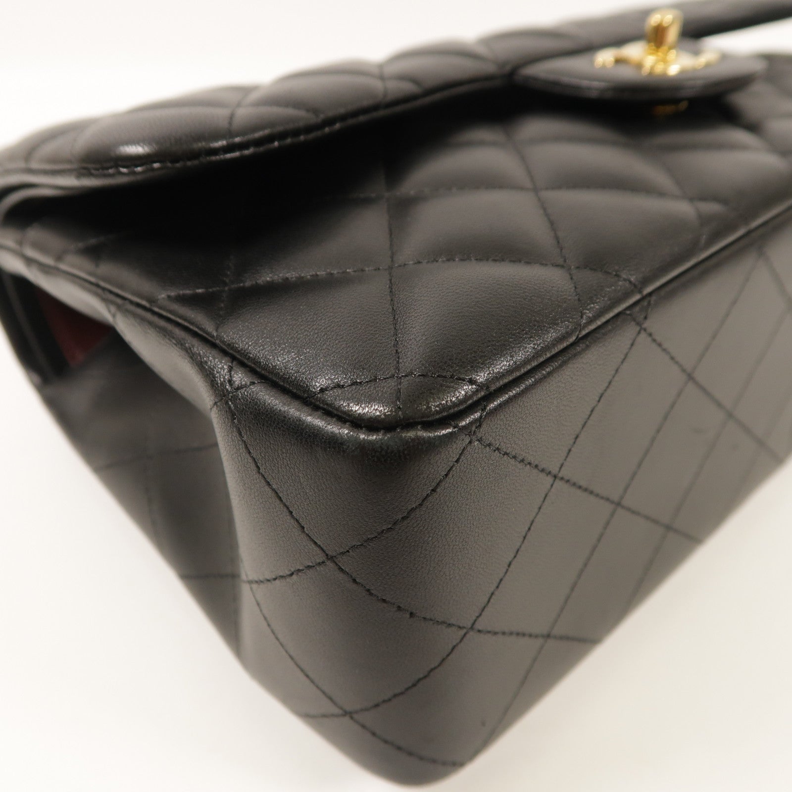 CHANEL 牛皮皮革Large Classic金扣肩背袋