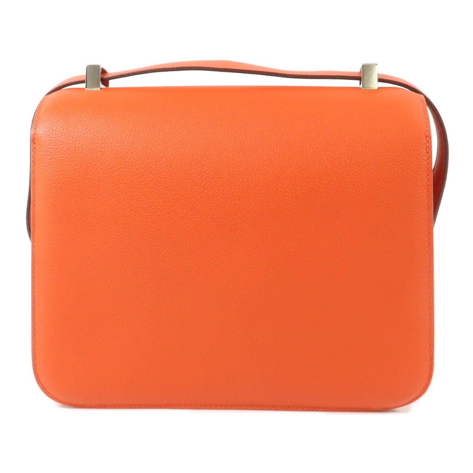HERMES Evercolor皮革Constance 24肩背袋Feu