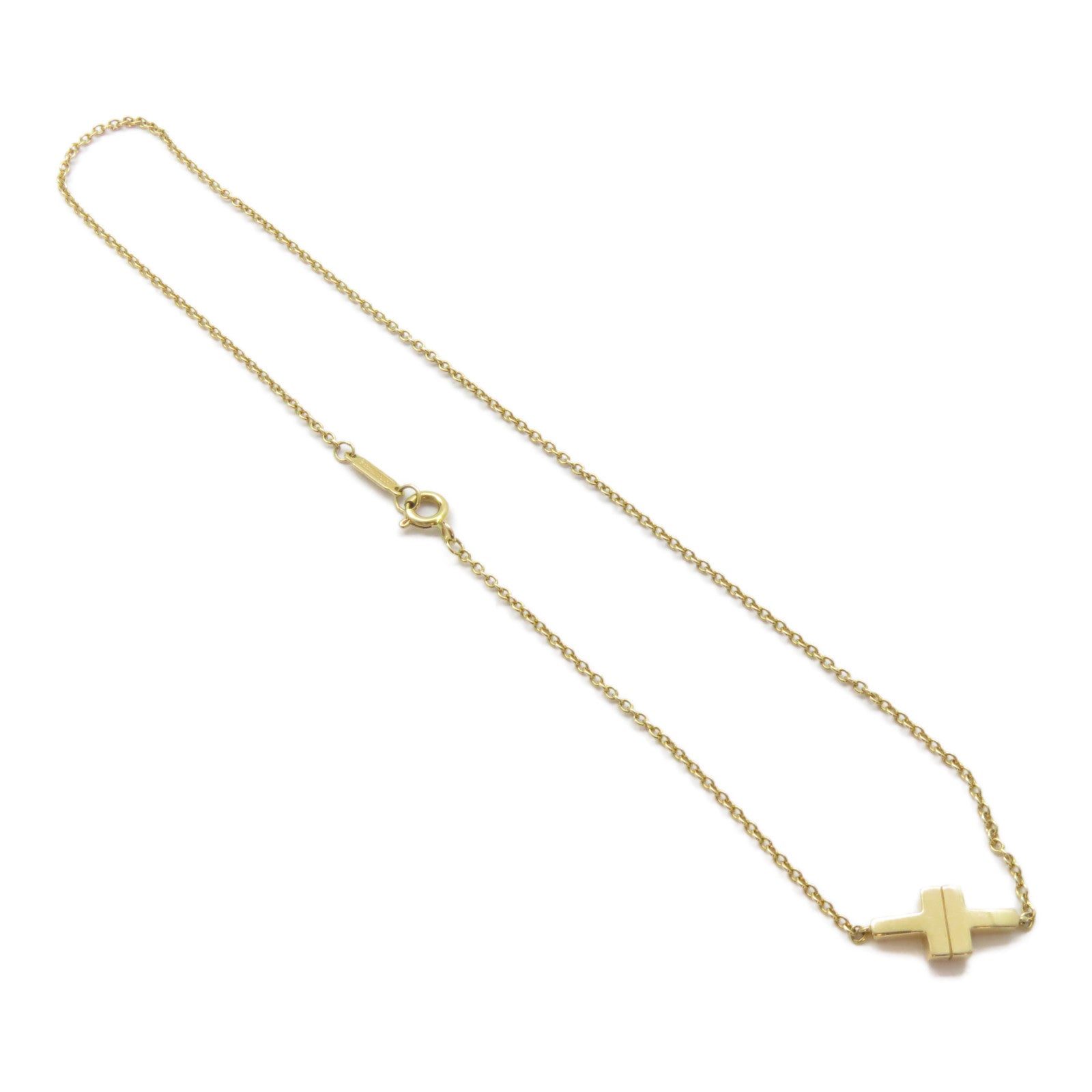 TIFFANY＆CO 18K玫瑰金T Two Double Chain Bracelet手鏈