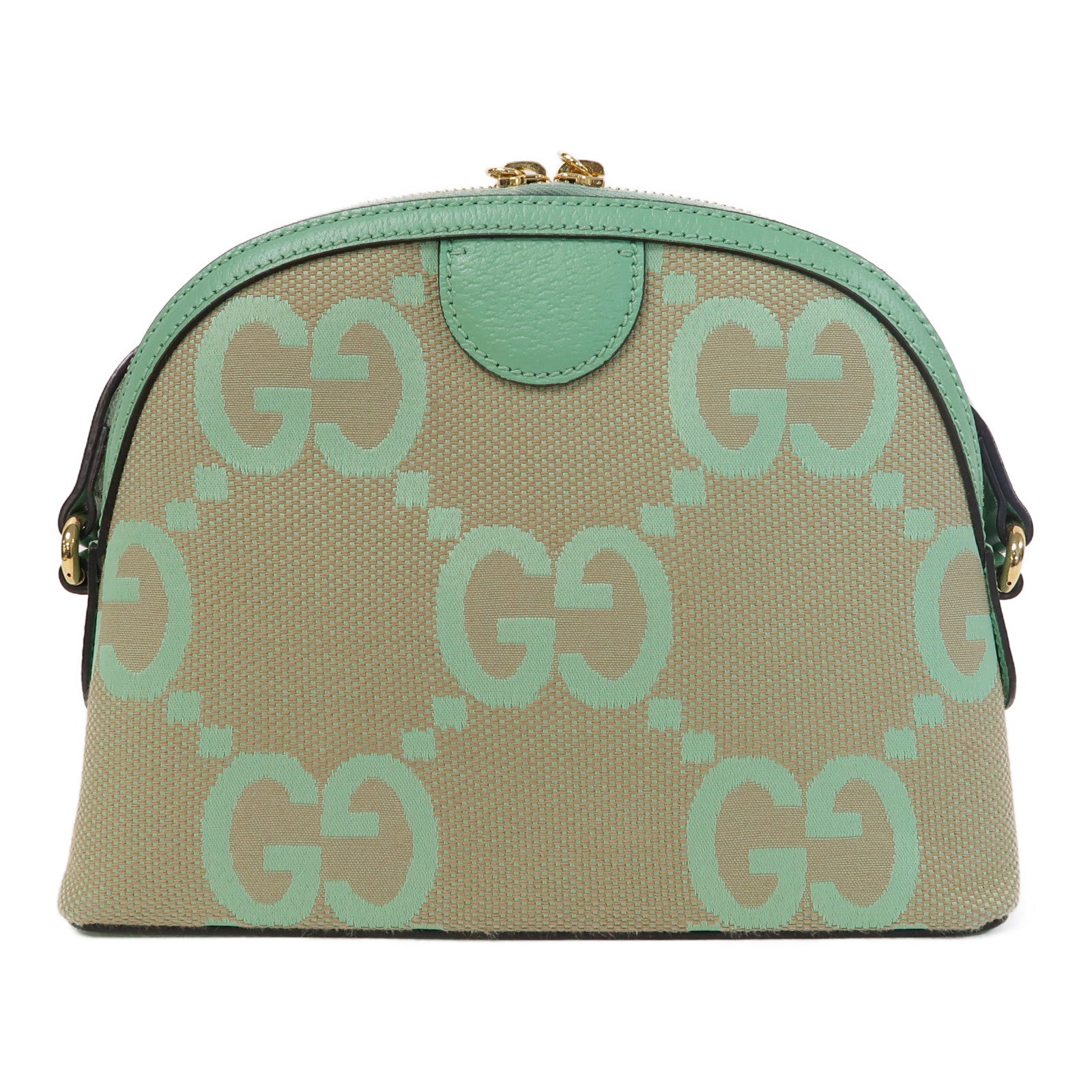 GUCCI 【激減優惠】帆布Shoulder Bag金扣肩背袋綠色