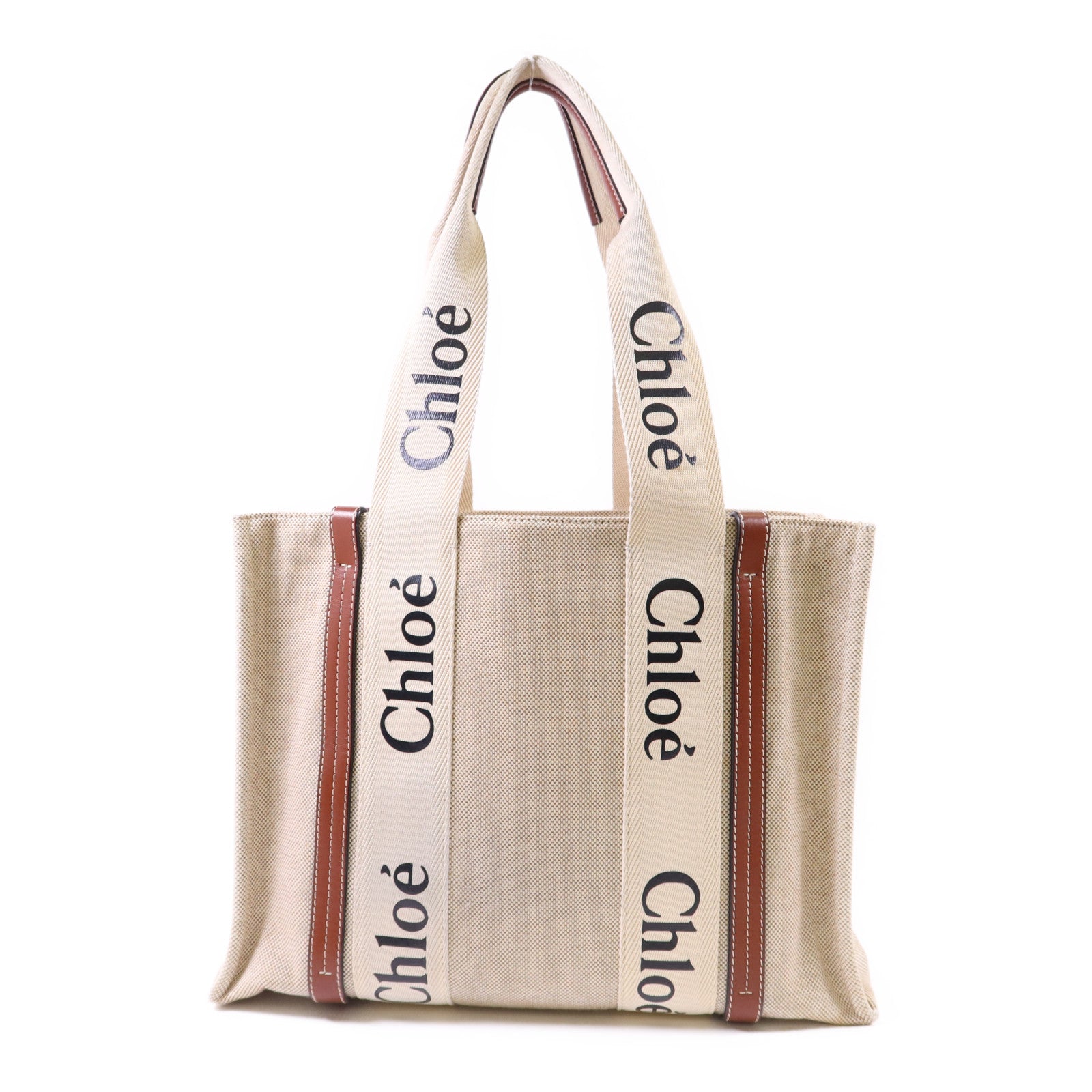 Chloe 帆布Woody Medium Tote Bag手挽袋