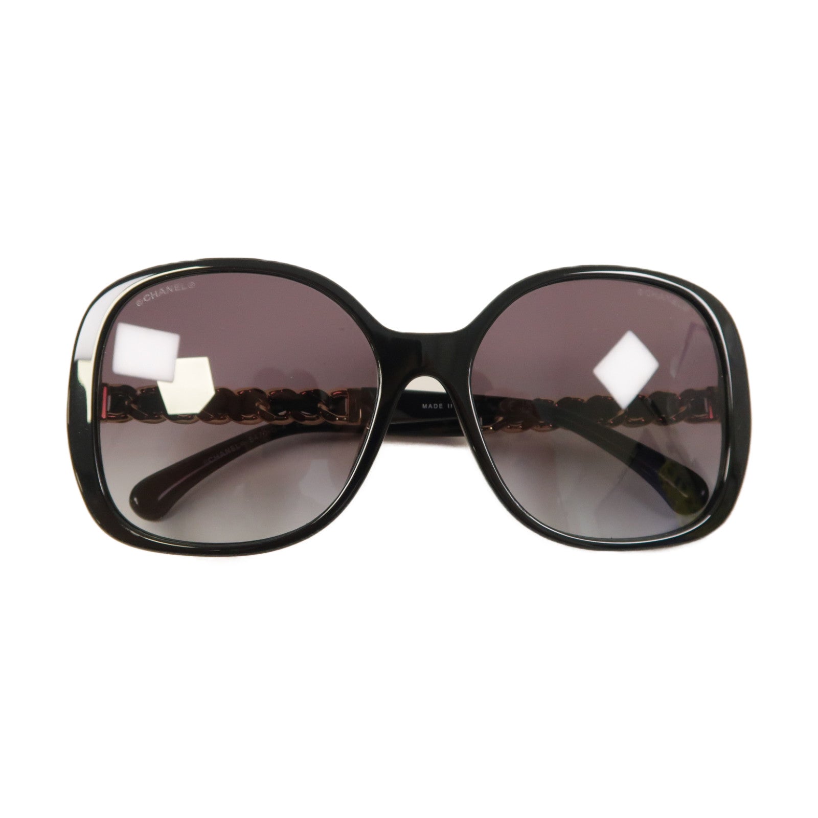 CHANEL 金屬/PVC Sunglasses太陽眼鏡黑色
