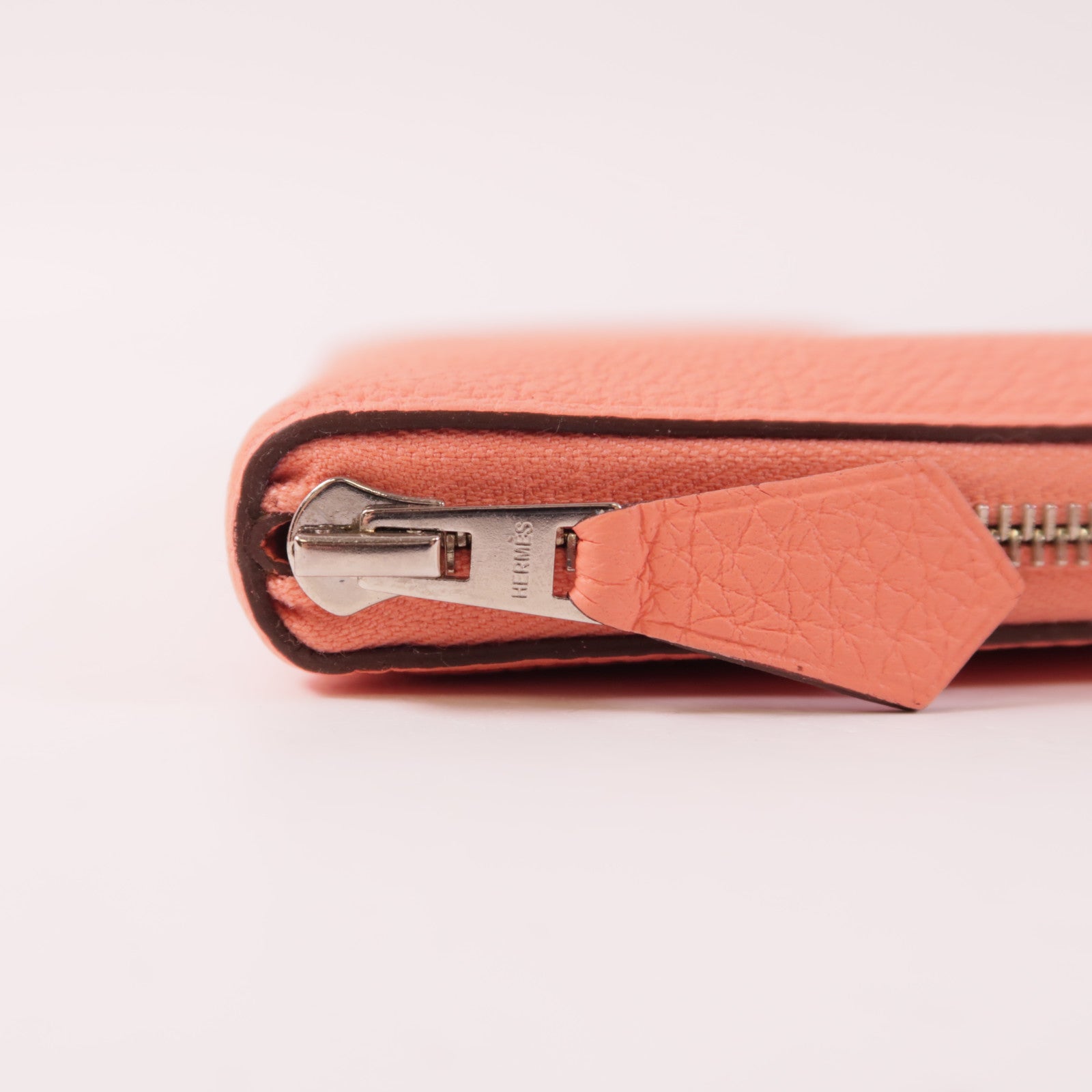 HERMES Togo皮革Azap銀扣長錢包