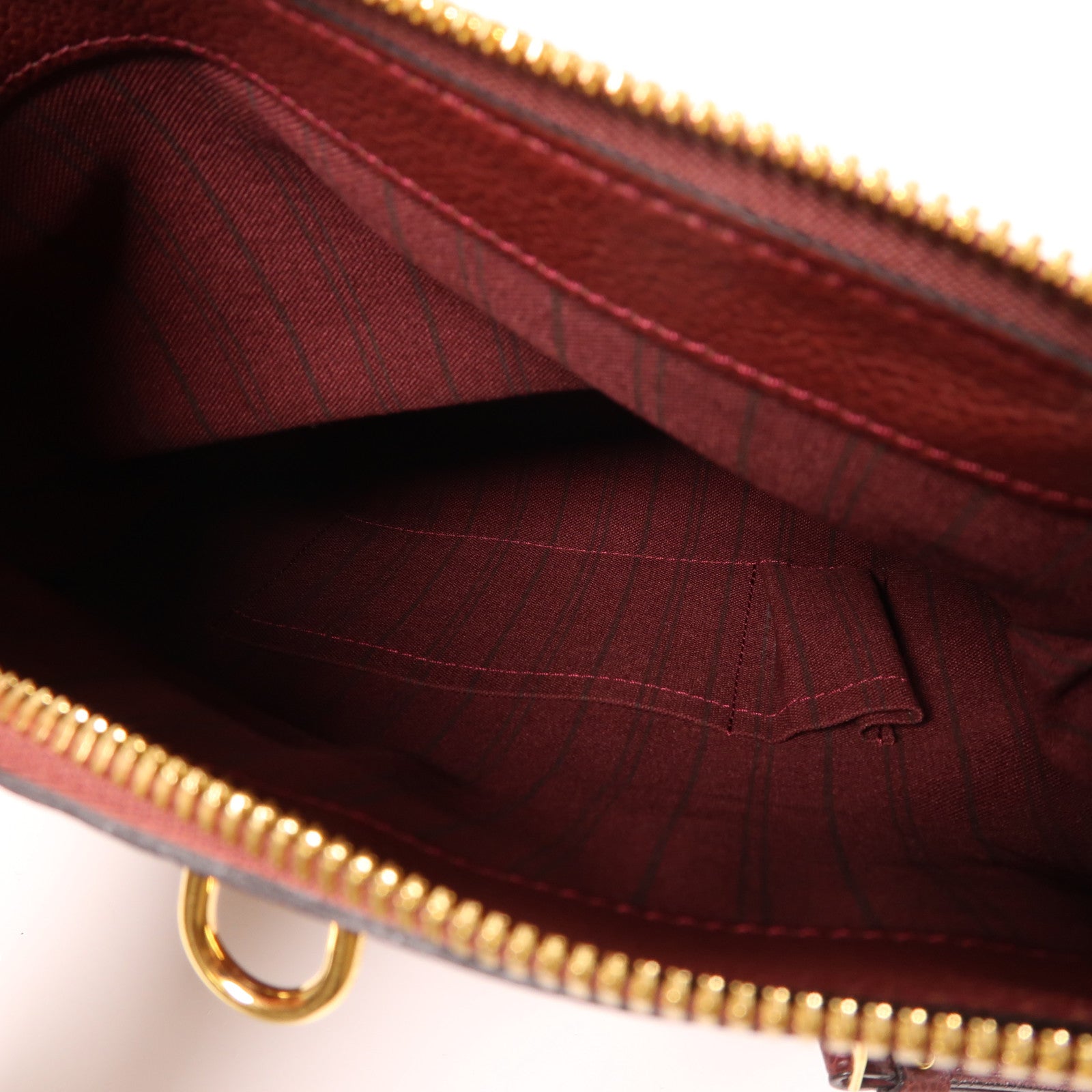 LOUIS VUITTON Monogram Empreinte Petillante Clutch金扣手拿包紅色