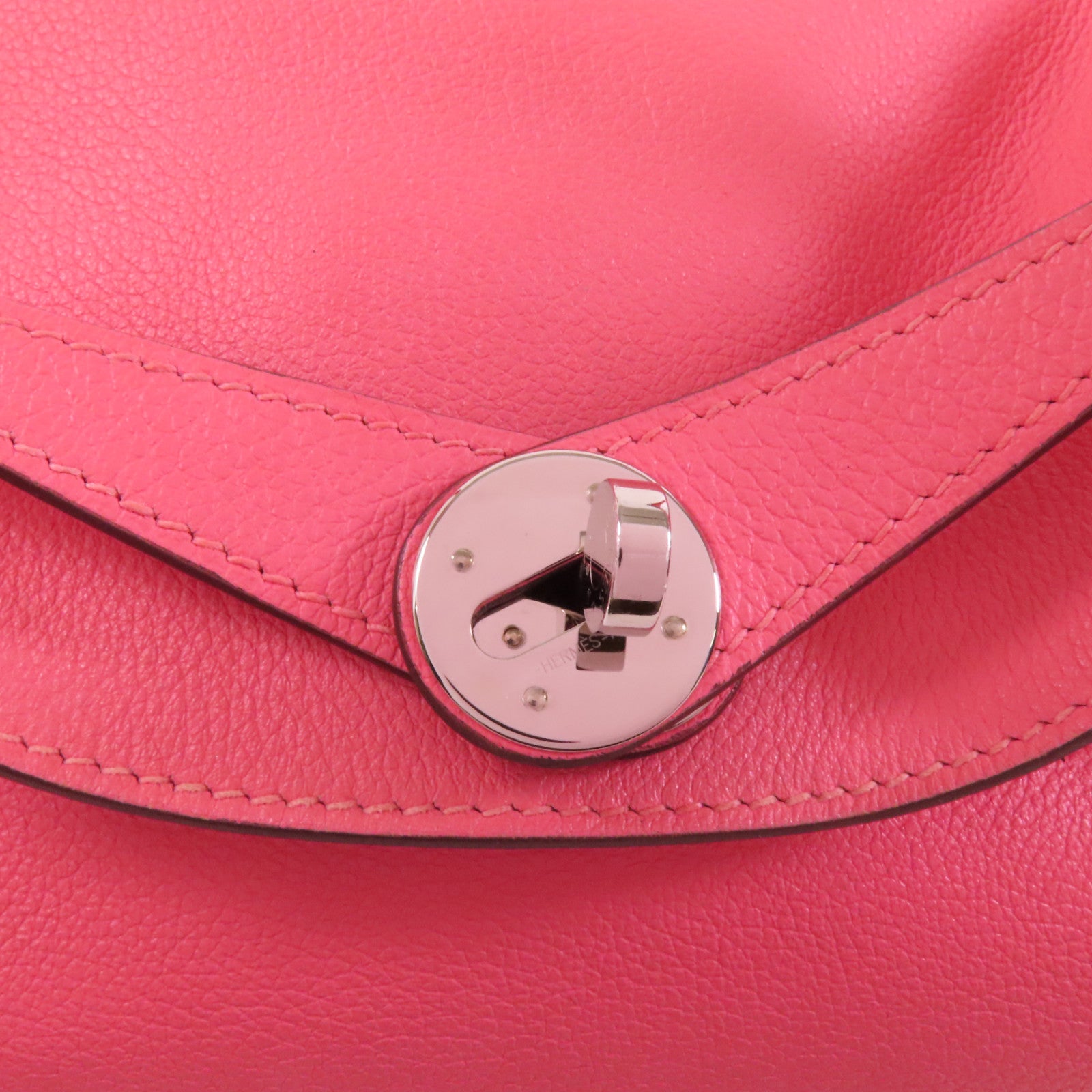 HERMES Evercolor皮革Lindy 26銀扣肩背袋