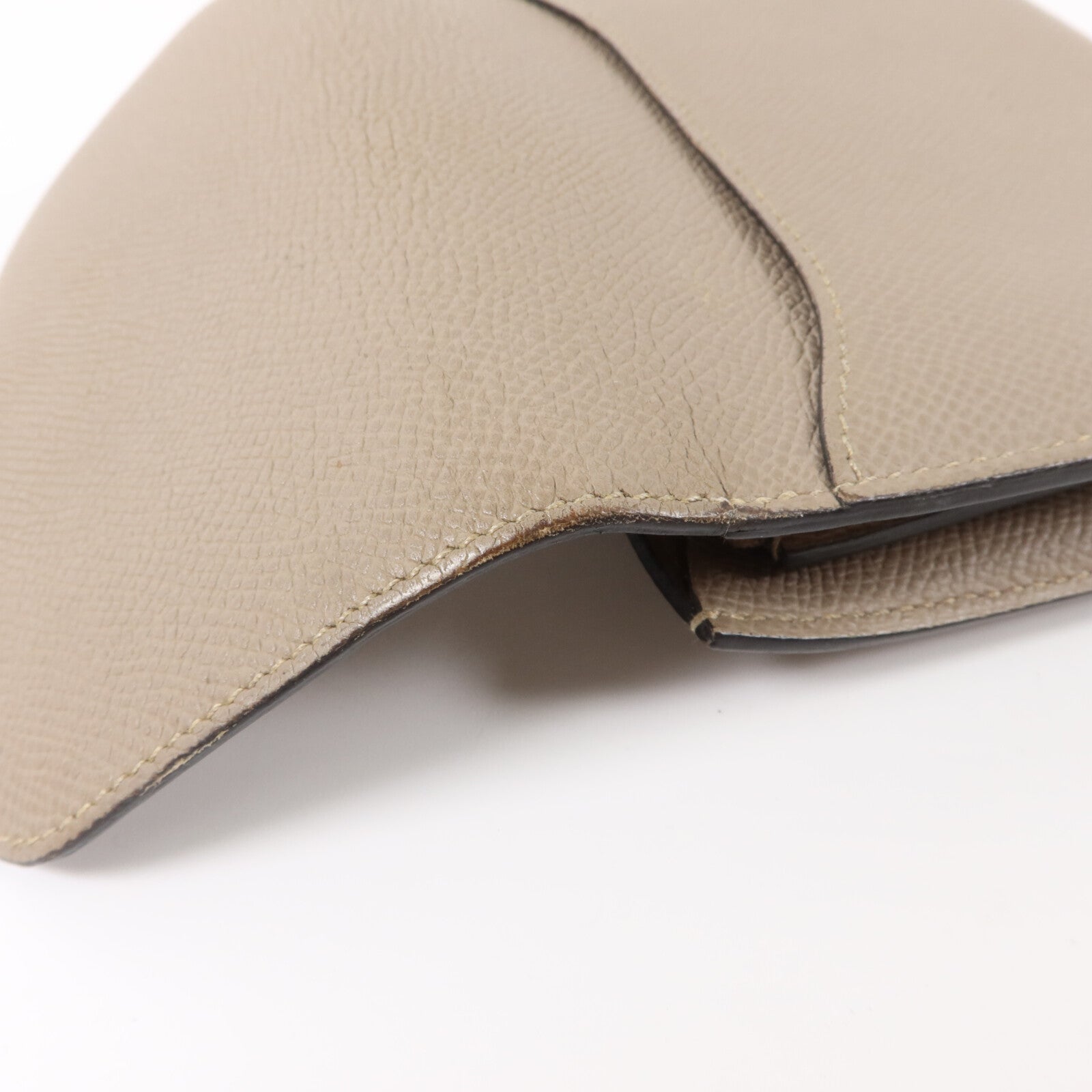 HERMES Epsom皮革Constance Compact Wallet錢包Gris Asphalte